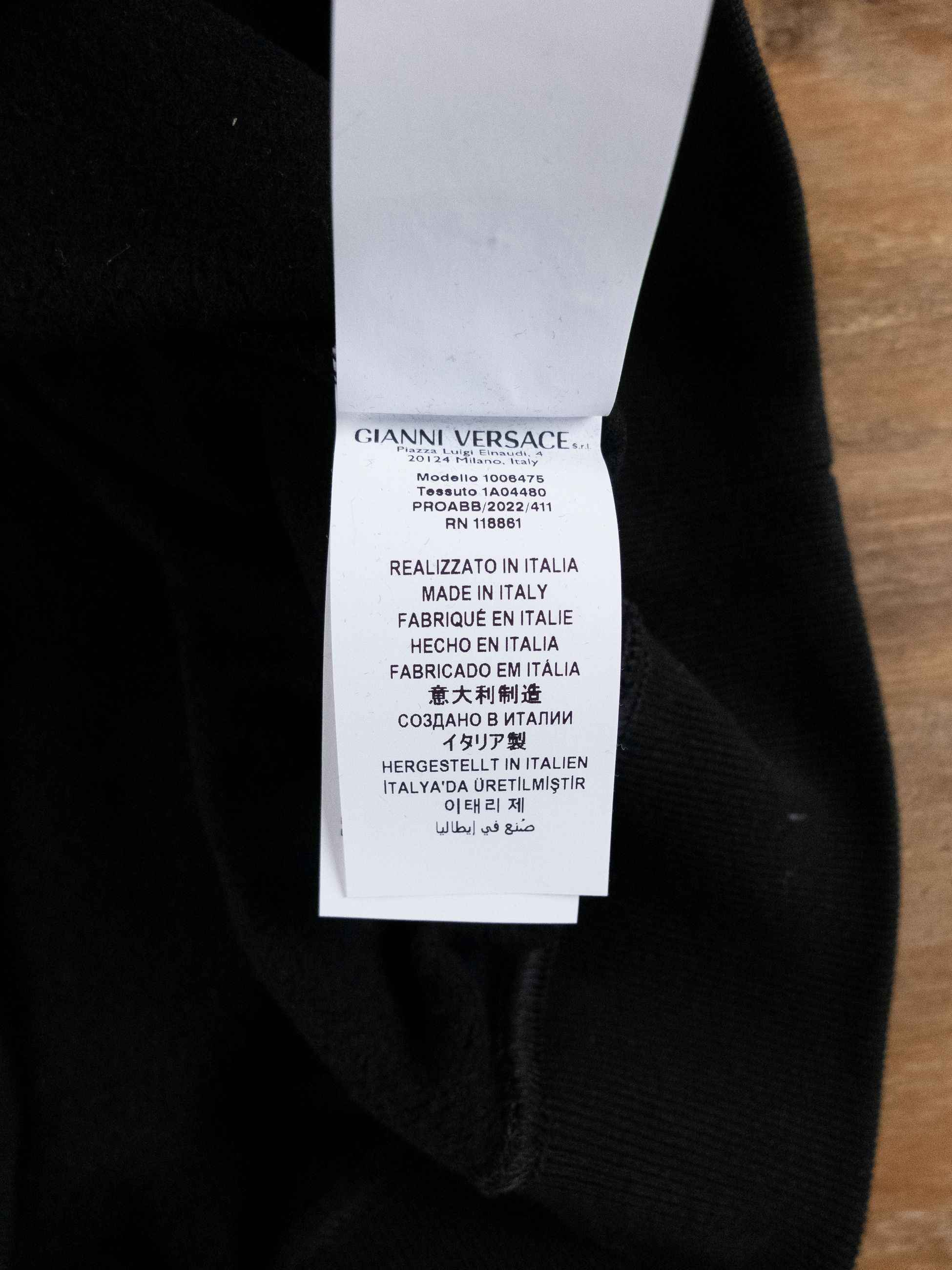 Versace VERSACE black panelled baroque print sweatshirt Medium Size US M / EU 48-50 / 2 - 10 Thumbnail
