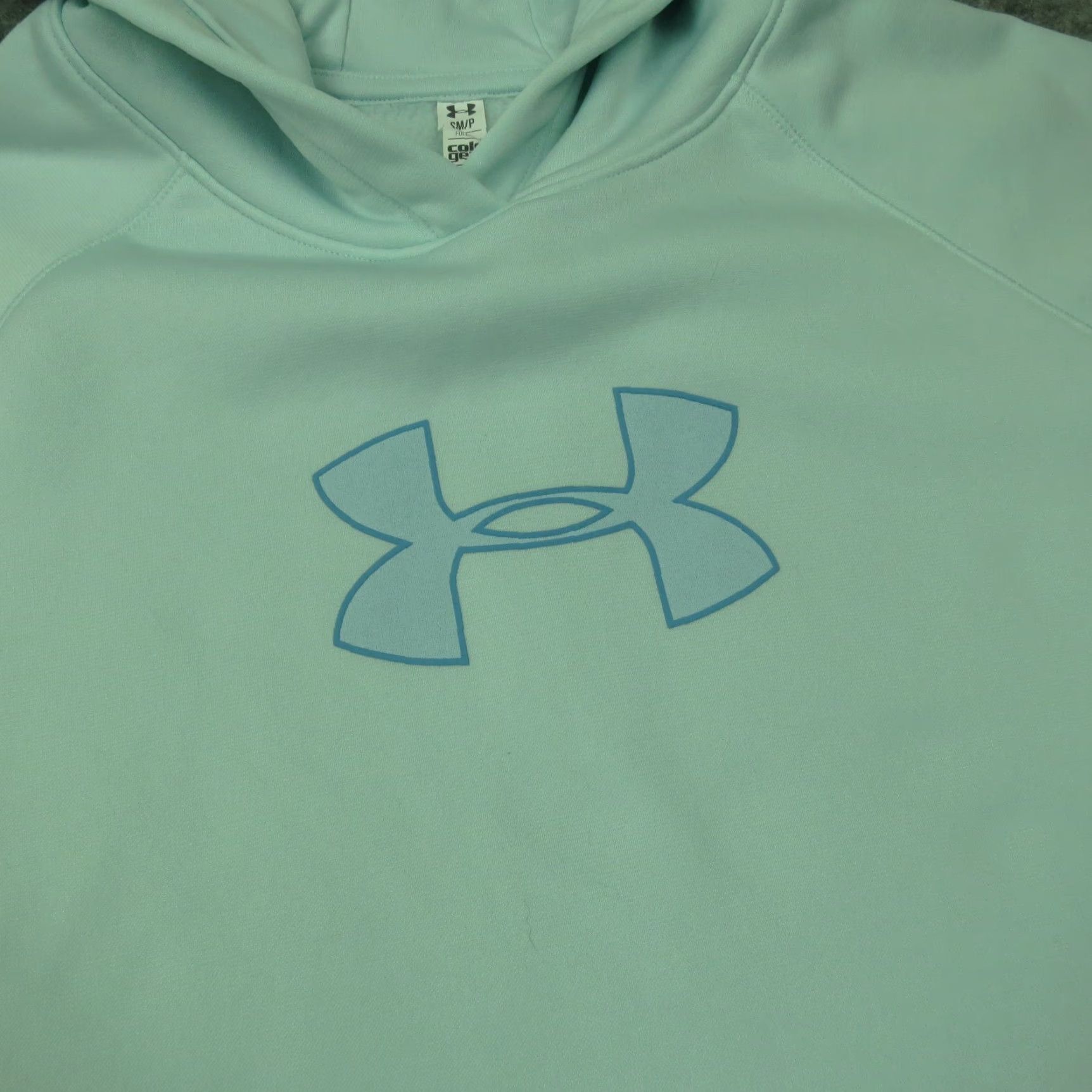 Under Armour Under Armour Hoodie Womens Small Teal Coldgear Storm Loose Fit Sweater Size S / US 4 / IT 40 - 2 Thumbnail