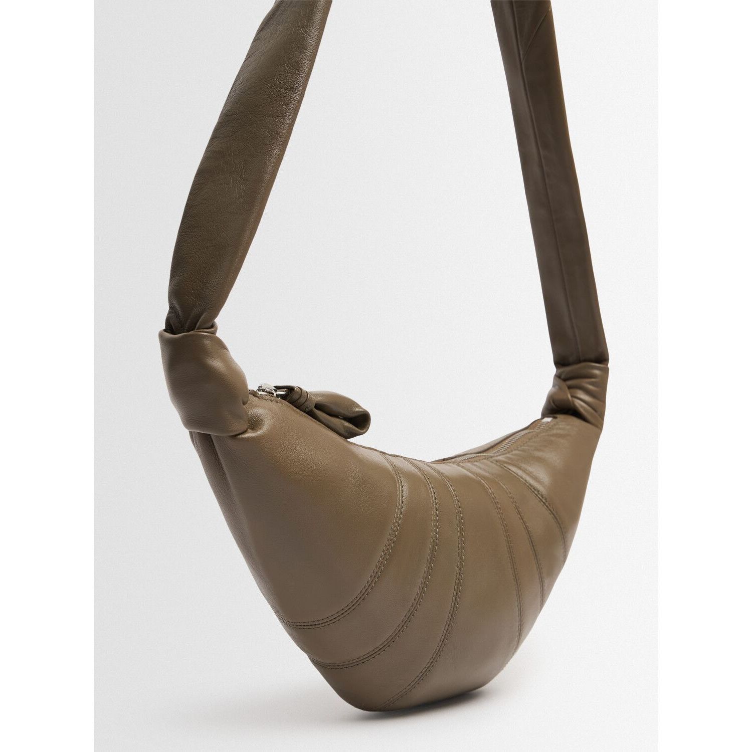 Lemaire LEMAIRE Croissant Small Dark Khaki Leather Shoulder Bag New Size ONE SIZE - 2 Thumbnail