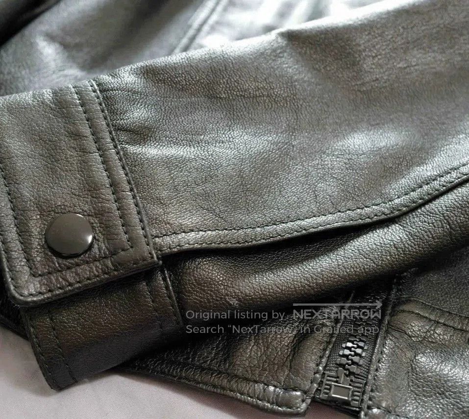 Saint Laurent Paris Black Leather Jacket with Collar . Size US S / EU 44-46 / 1 - 3 Thumbnail