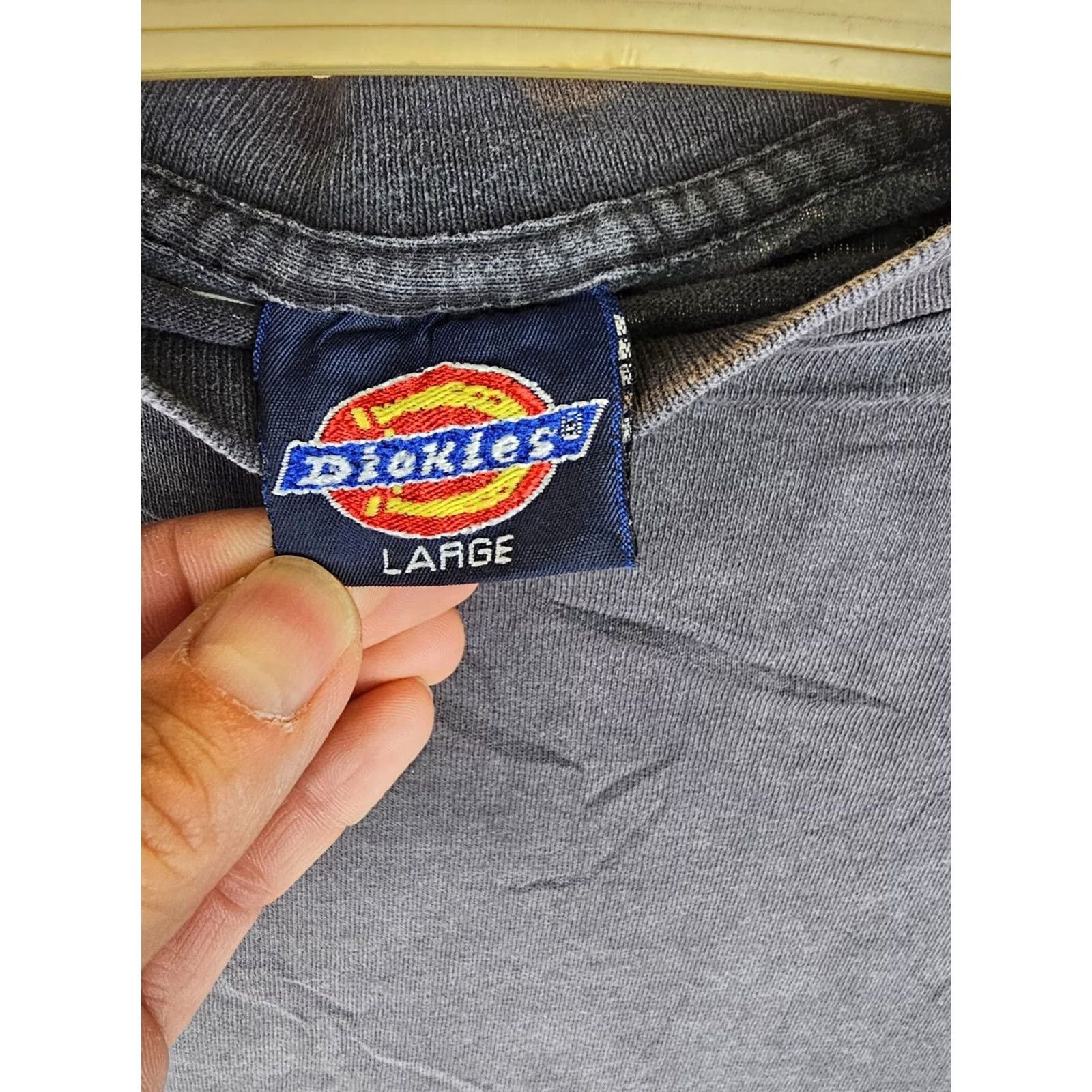 Dickies Dickies Shirt Mens L Black VINTGAE GRADIENT SUN FADED SINGLE STITCH COTTON LARGE Size US L / EU 52-54 / 3 - 6 Thumbnail