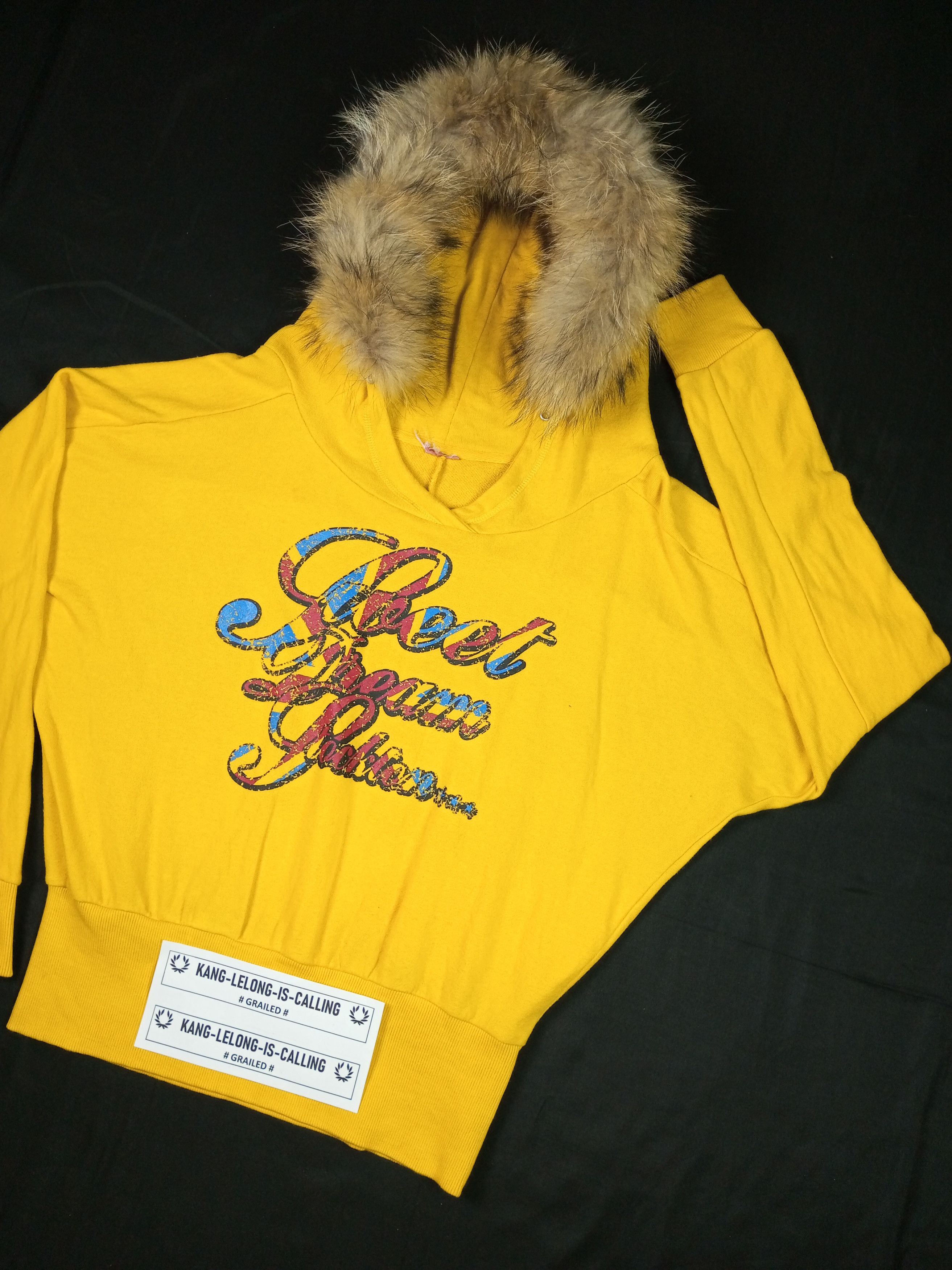 Issey Miyake × Japanese Brand × Le Grande Bleu (L.G.B.) "CUT TAG" Stockton Japanese Brand Batwing Fur Hoodie Size S / US 4 / IT 40 - 2 Thumbnail