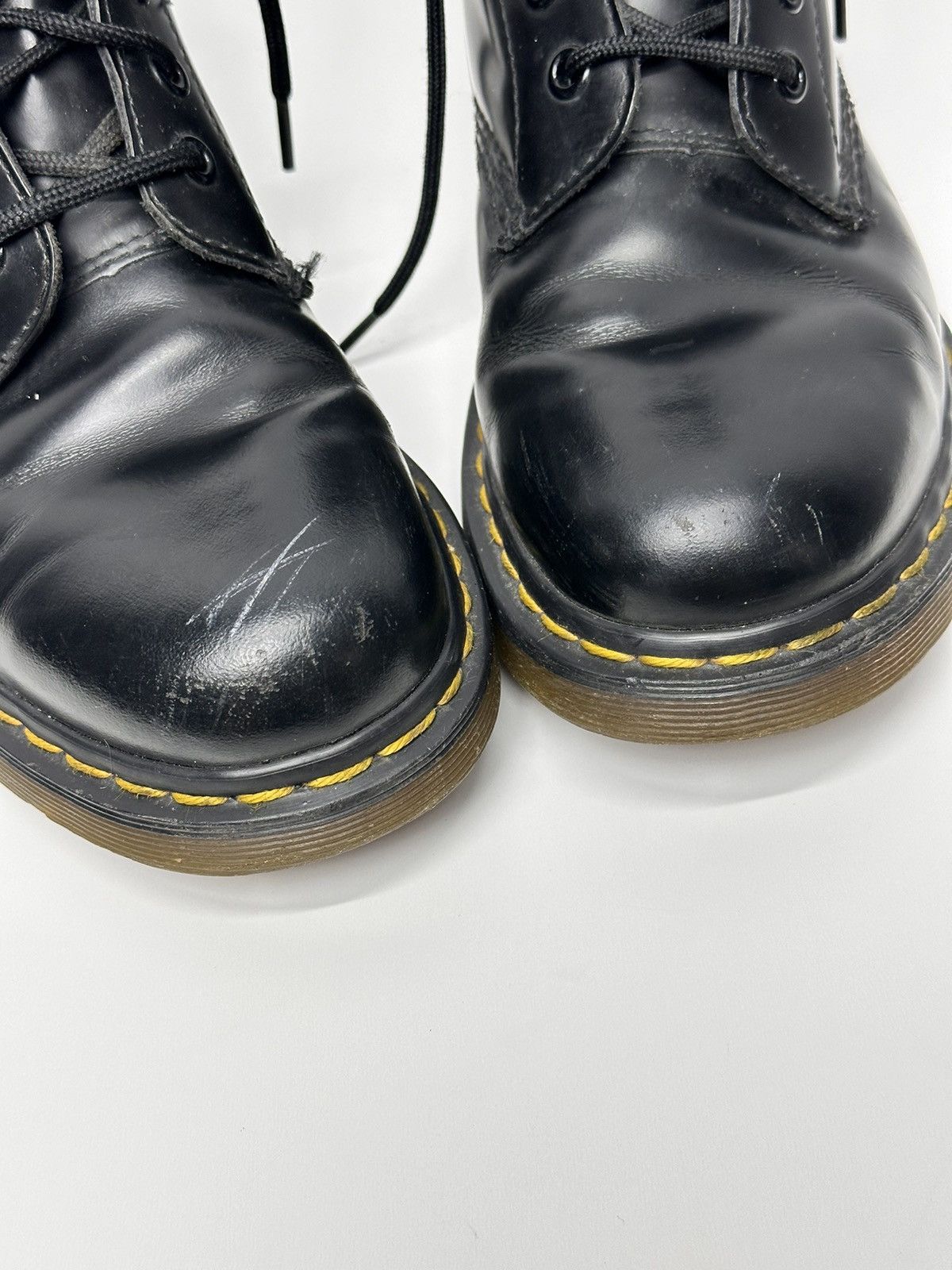 Dr. Martens Dr Martens Black Leather Combat Boots Classic Punk Style Size US 7 / EU 40 - 4 Thumbnail
