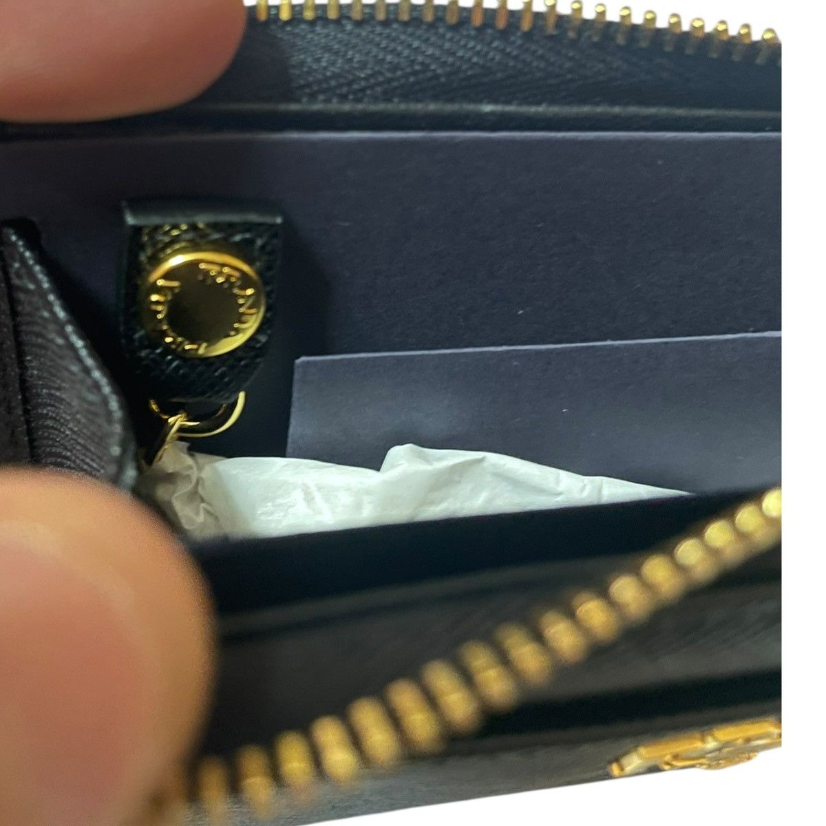 Prada Prada black Saffiano leather coin purse Size ONE SIZE - 4 Thumbnail