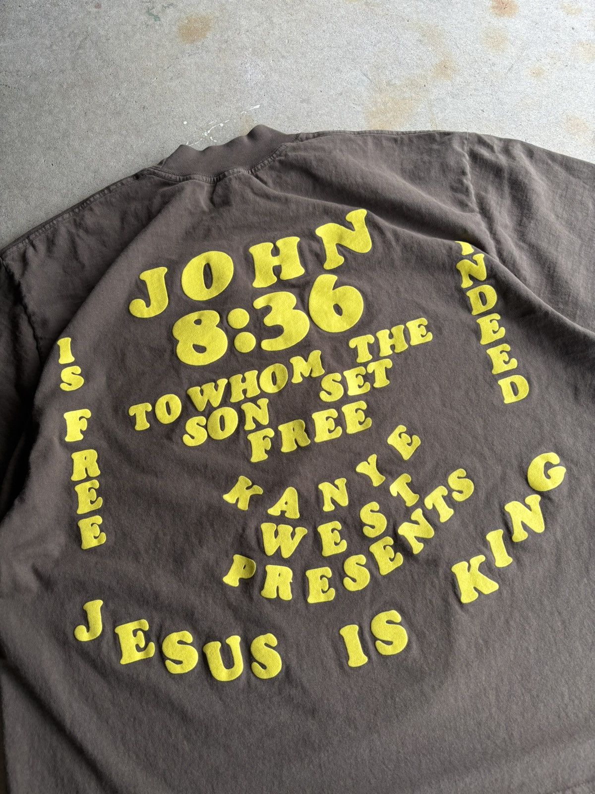 Cactus Plant Flea Market × Kanye West CPFM Kanye West Jesus Is King Brown Heavyweight Boxy Tee Size US XL / EU 56 / 4 - 6 Thumbnail
