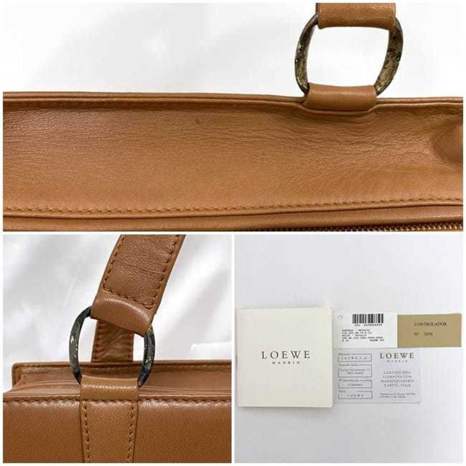 Loewe Puzzle Small Tan Leather Handbag