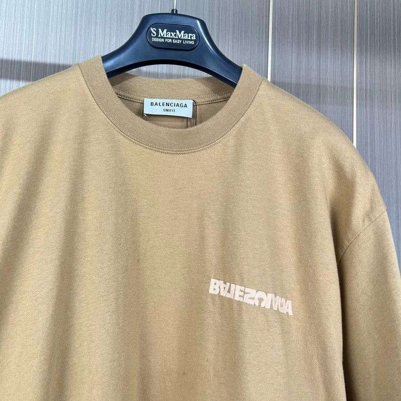 Balenciaga Balenciaga Embroidered Reverse Letter Logo Short Sleeve Size US M / EU 48-50 / 2 - 3 Thumbnail