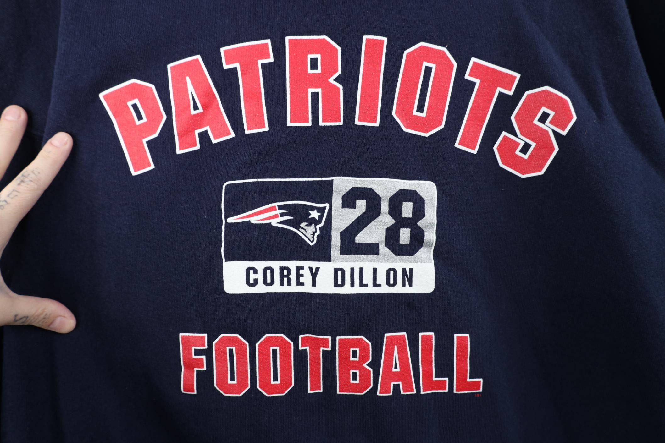 Vintage Vintage Dillon New England Patriots Jersey Sweatshirt Size US XXL / EU 58 / 5 - 4 Thumbnail