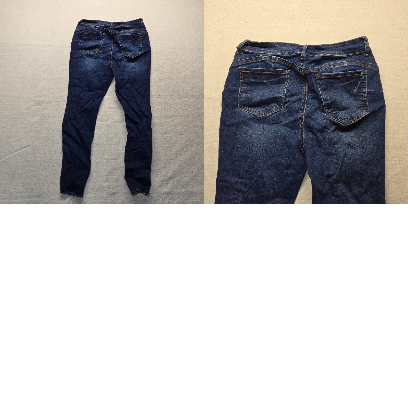 Denime Wax Jean Jeans Adult 11 / 30 Distressed Denim Blue Women's USA Size 32" / US 10 / IT 46 - 8 Thumbnail