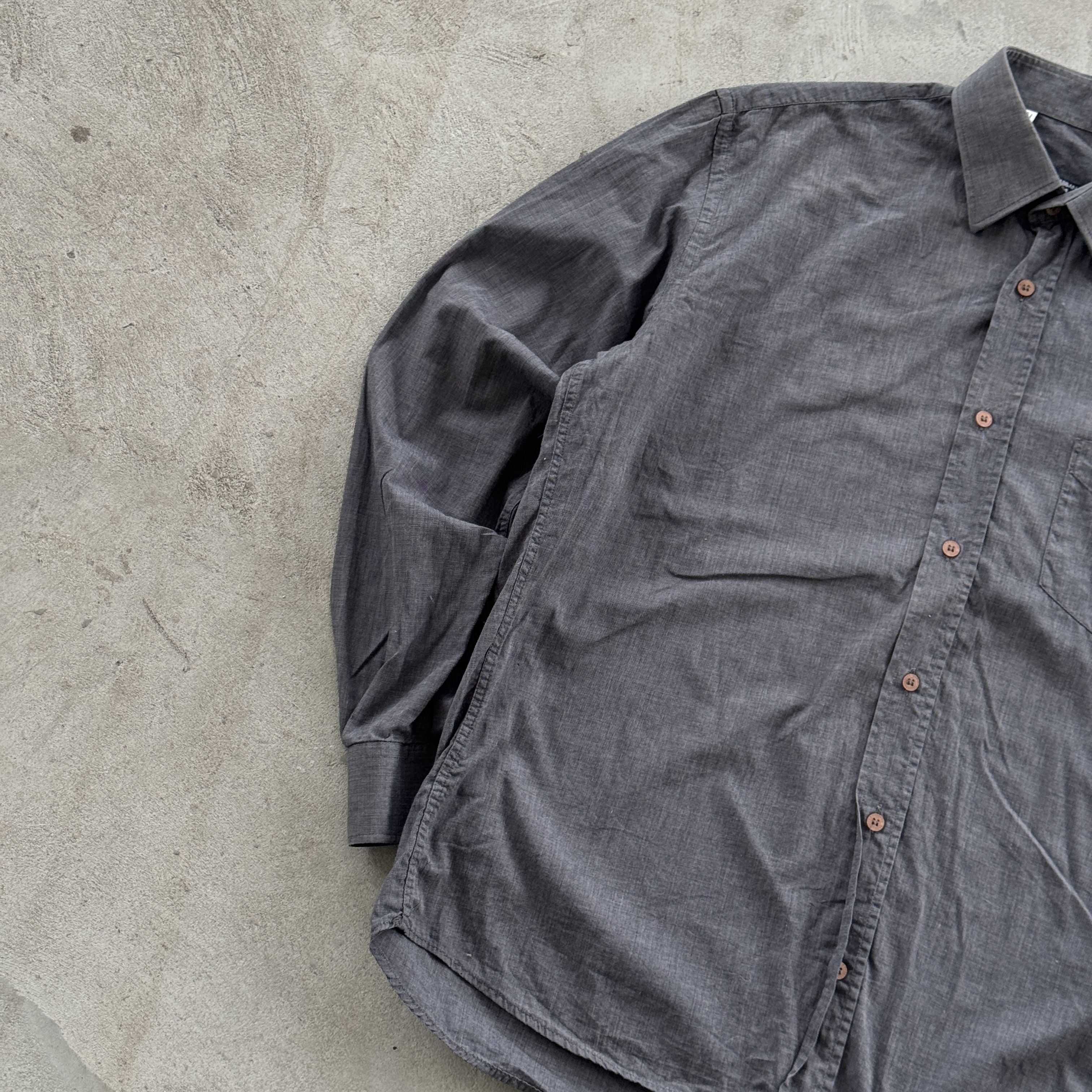 Dolce & Gabbana Dolce & Gabbana Basic Grey Fine Stripe Button Shirt 15/40 Size US M / EU 48-50 / 2 - 3 Thumbnail