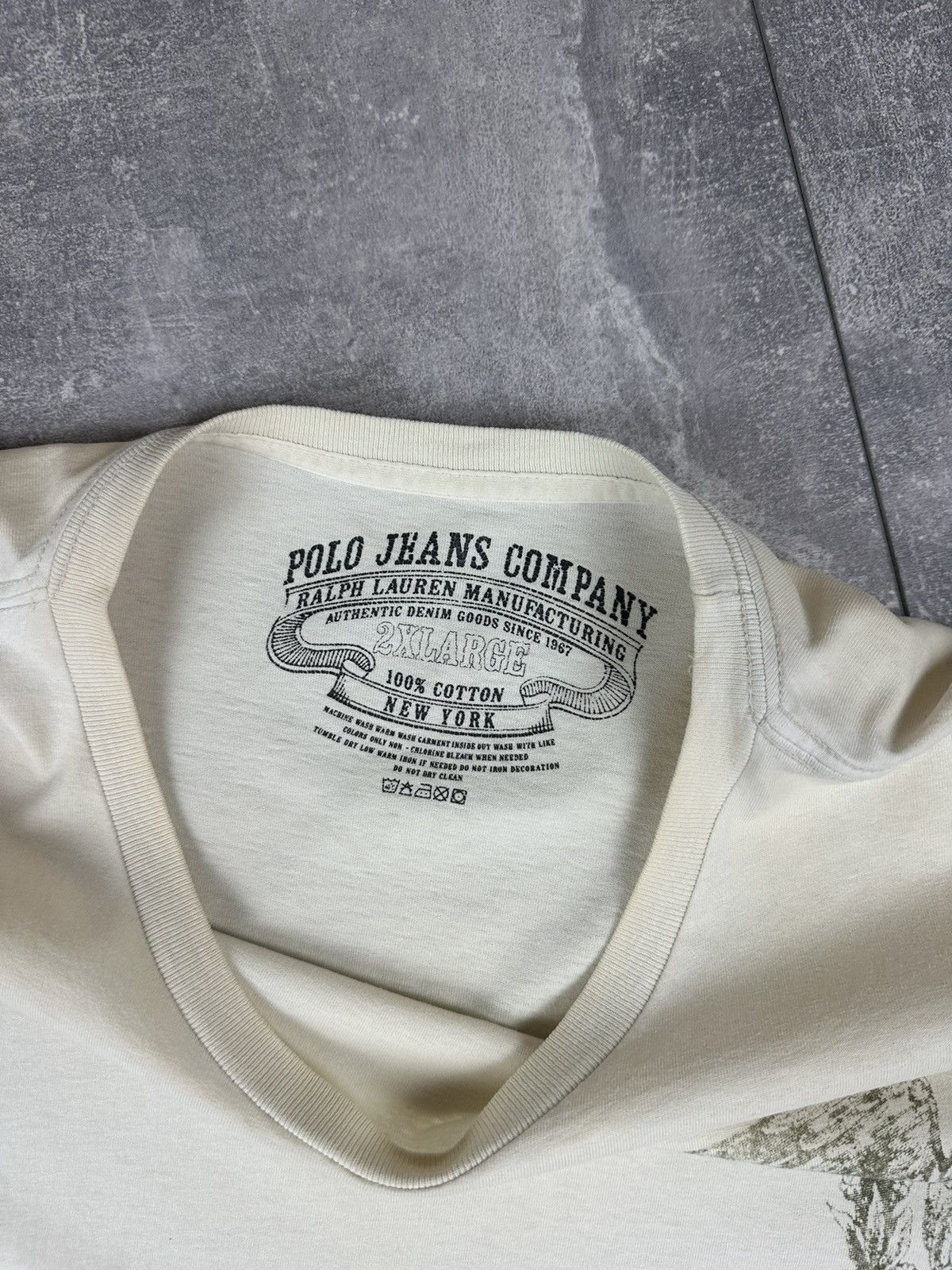 Denim & Supply Ralph Lauren Polo Jeans Ralph Lauren Graphic Print Logo T-Shirt Size US XXL / EU 58 / 5 - 11 Thumbnail