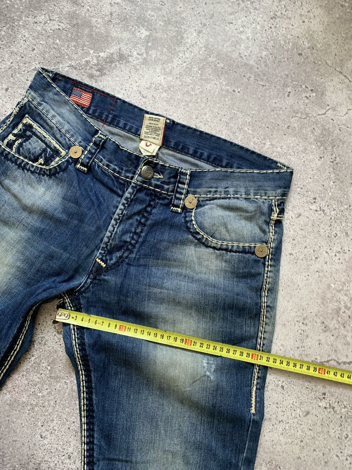 True Religion × Vintage Vintage True Religion Rope Stitch Jeans Size US 33 - 7 Thumbnail