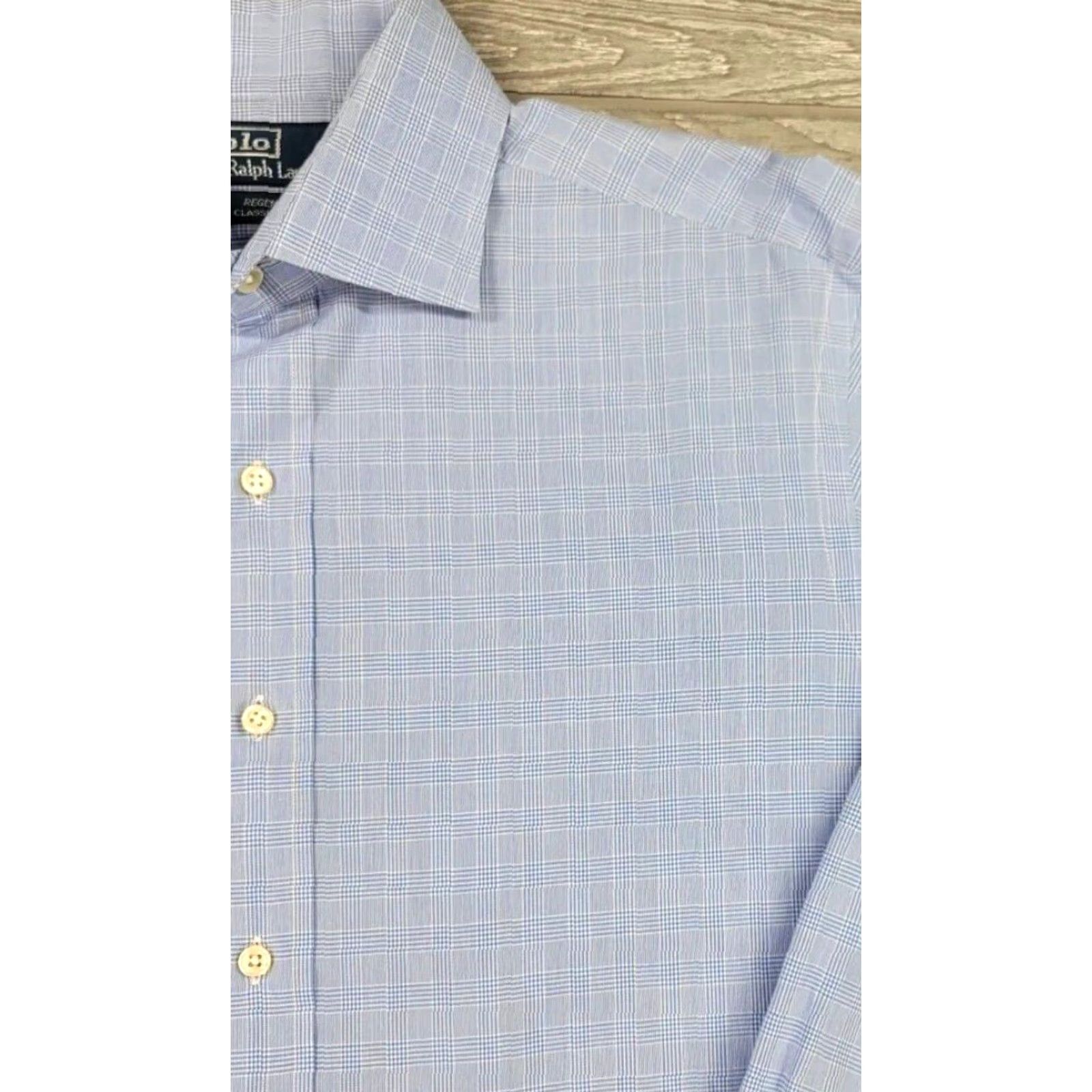 Ralph Lauren VINTAGE Ralph Lauren Polo Button-Up Shirt Mens Regent Blue Plaid 16 34/35 Size US L / EU 52-54 / 3 - 2 Thumbnail