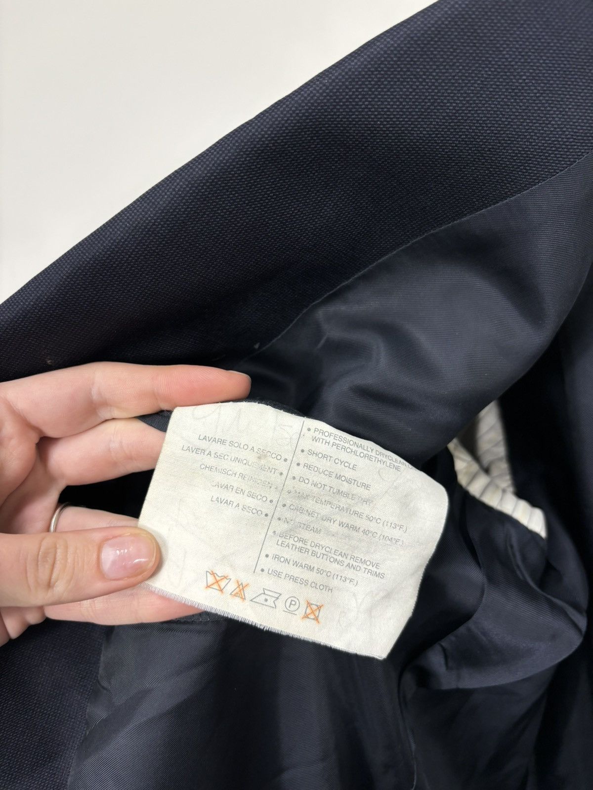 Ermenegildo Zegna Ermenegildo Zegna Men’s 3-Buttons Navy Wool Blazer Jacket Size 40R - 19 Thumbnail