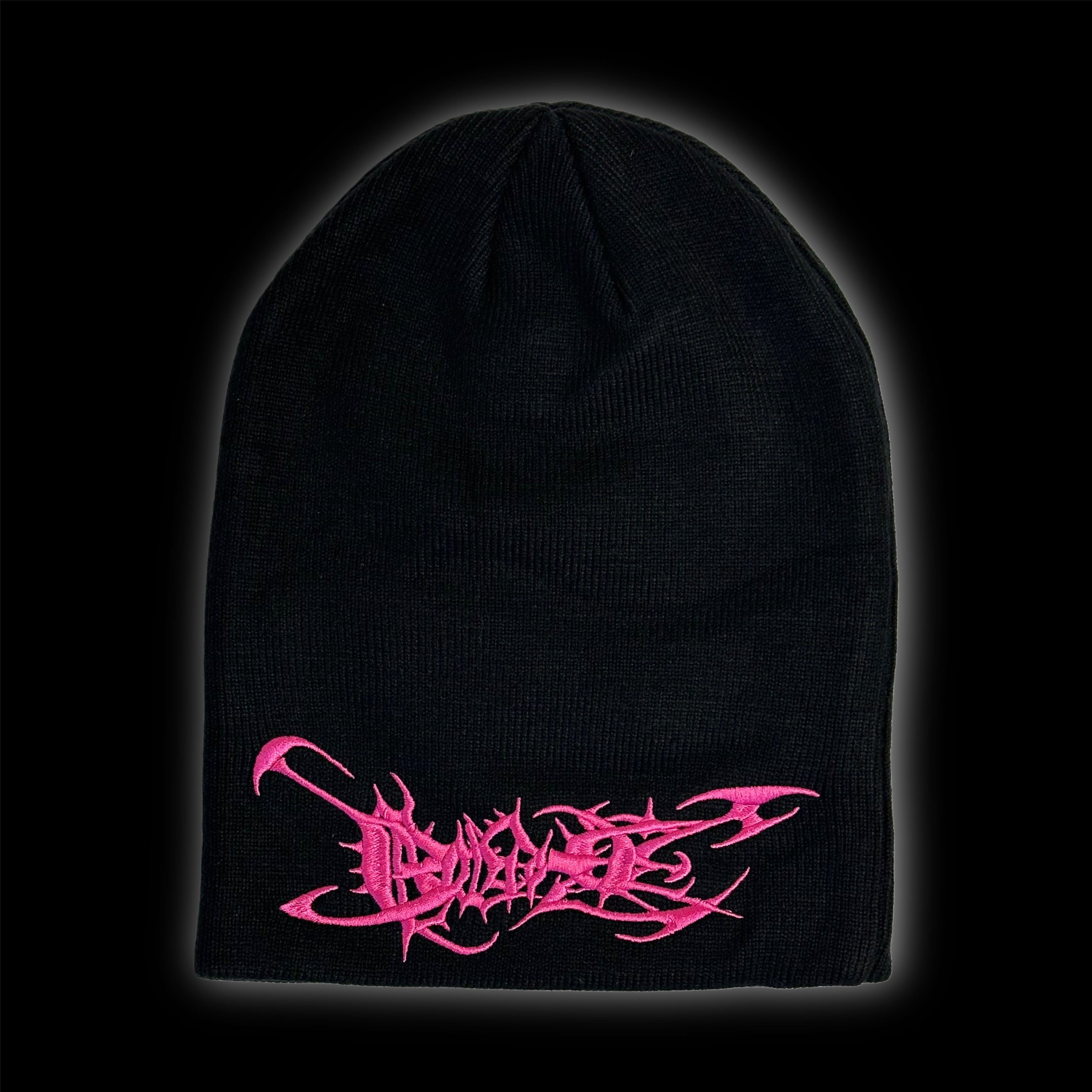 Drain Gang 2025 bladee beautiful martyr tour embroidered beanie pink Size ONE SIZE - 2 Thumbnail