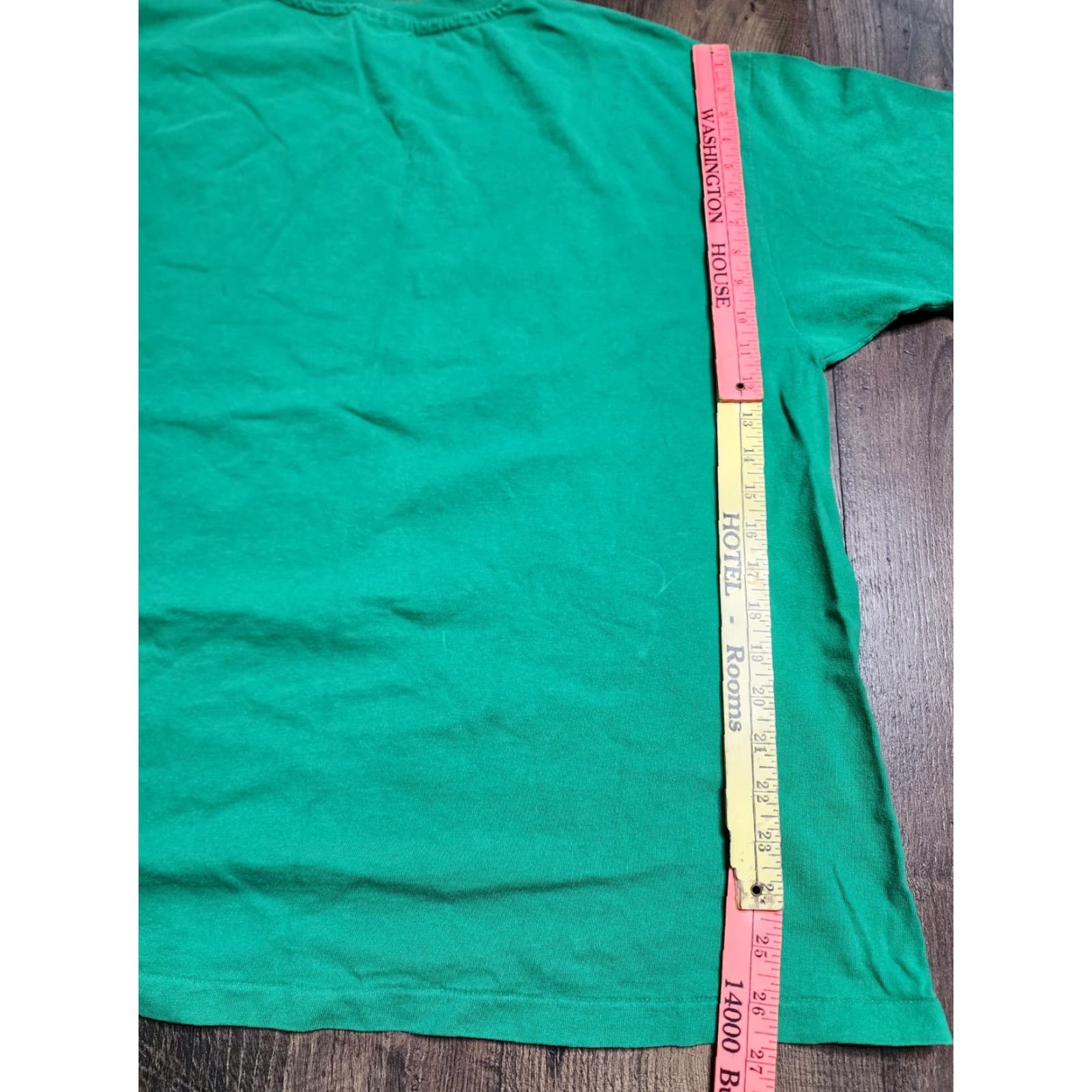 Hanes VINTAGE Hanes Her Way T-Shirt XL Green 90s Casual Women Single Stitch Cotton Size XL / US 12-14 / IT 48-50 - 2 Thumbnail