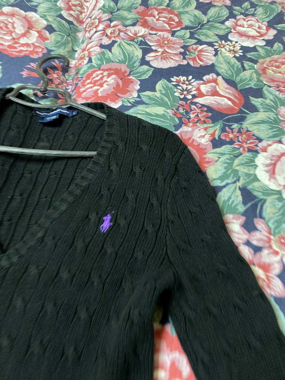 Polo Ralph Lauren × Vintage Polo Ralph Lauren V-neck Sweater Size L / US 10 / IT 46 - 13 Thumbnail