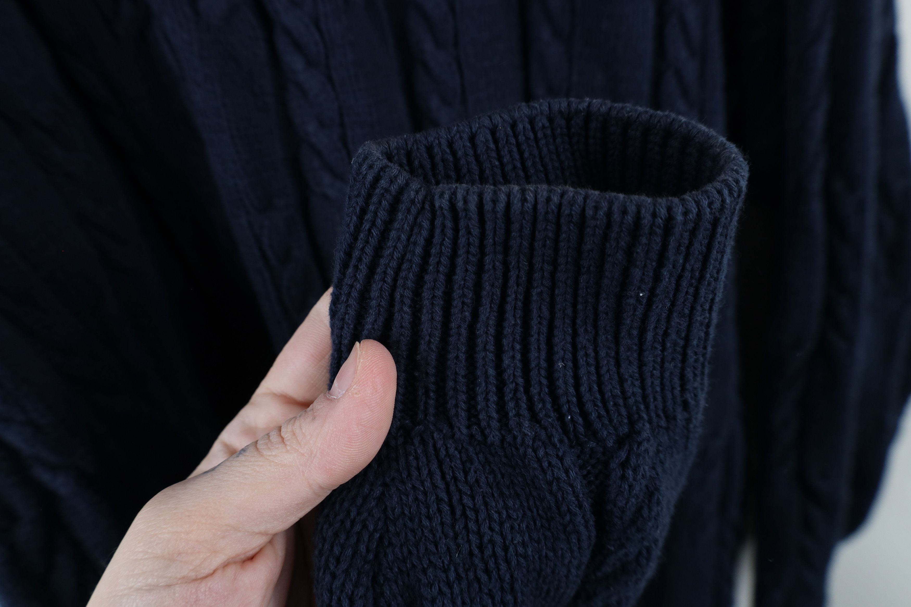 Ralph Lauren × Vintage Vintage 90s Chaps Ralph Lauren Cable Knit Crest Sweater Size US XL / EU 56 / 4 - 9 Thumbnail