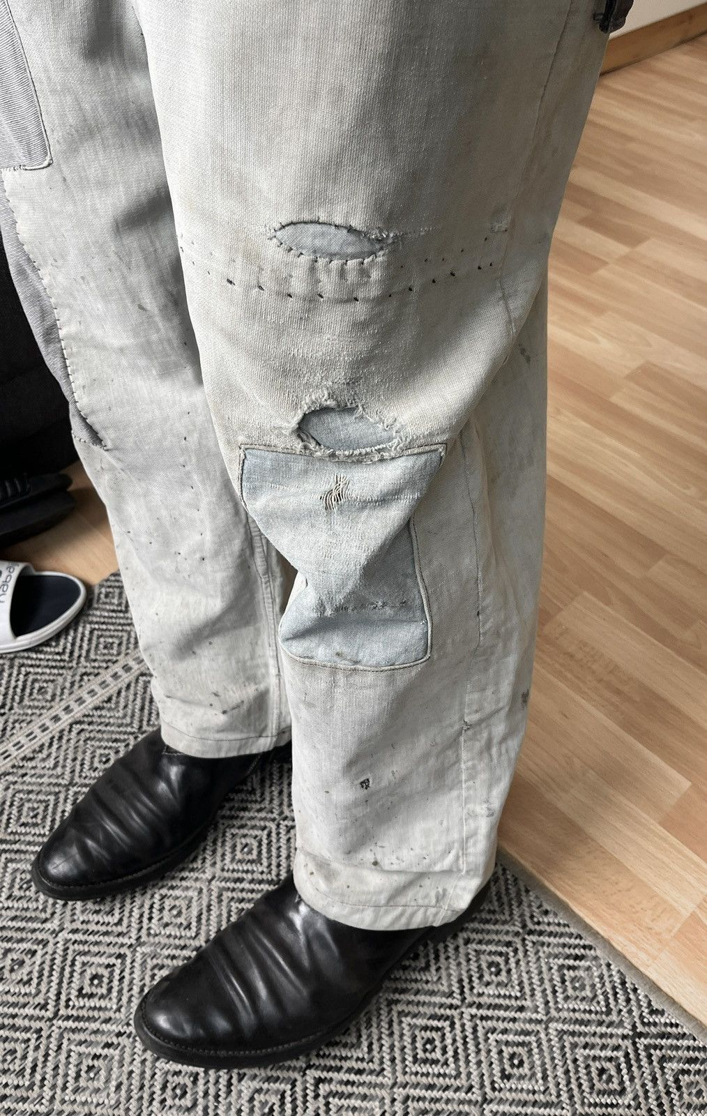 Japanese Brand × Vintage 1950s boro suspender trousers Size US 32 / EU 48 - 10 Thumbnail