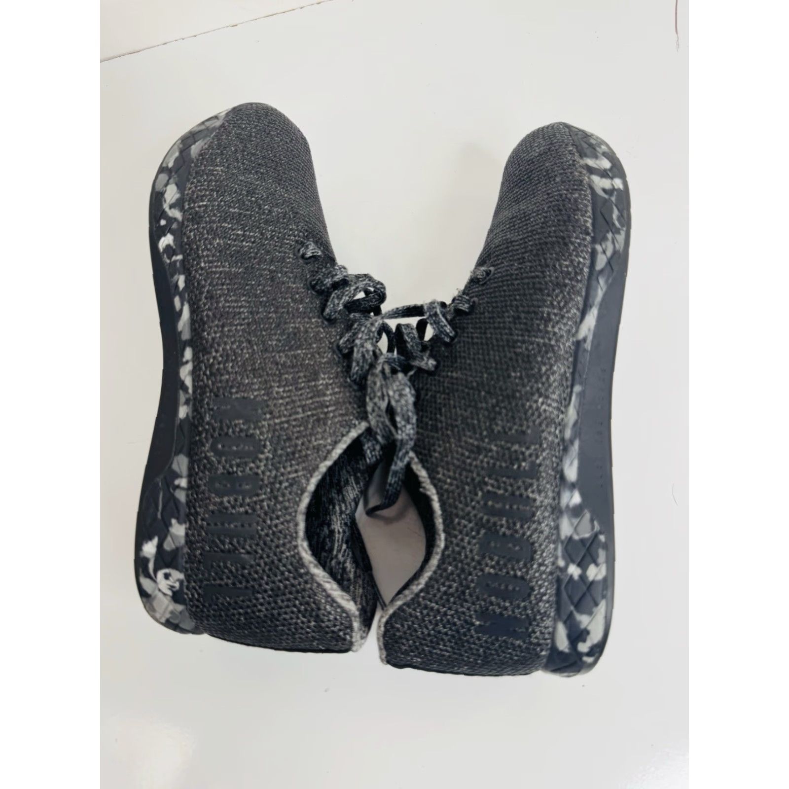 Vintage No Bull Camouflage Base Mens 8.5 Weight Sneakers Black Gray Knit Upper Casual Shoes Mens Size US 9 / IT 39 - 4 Thumbnail