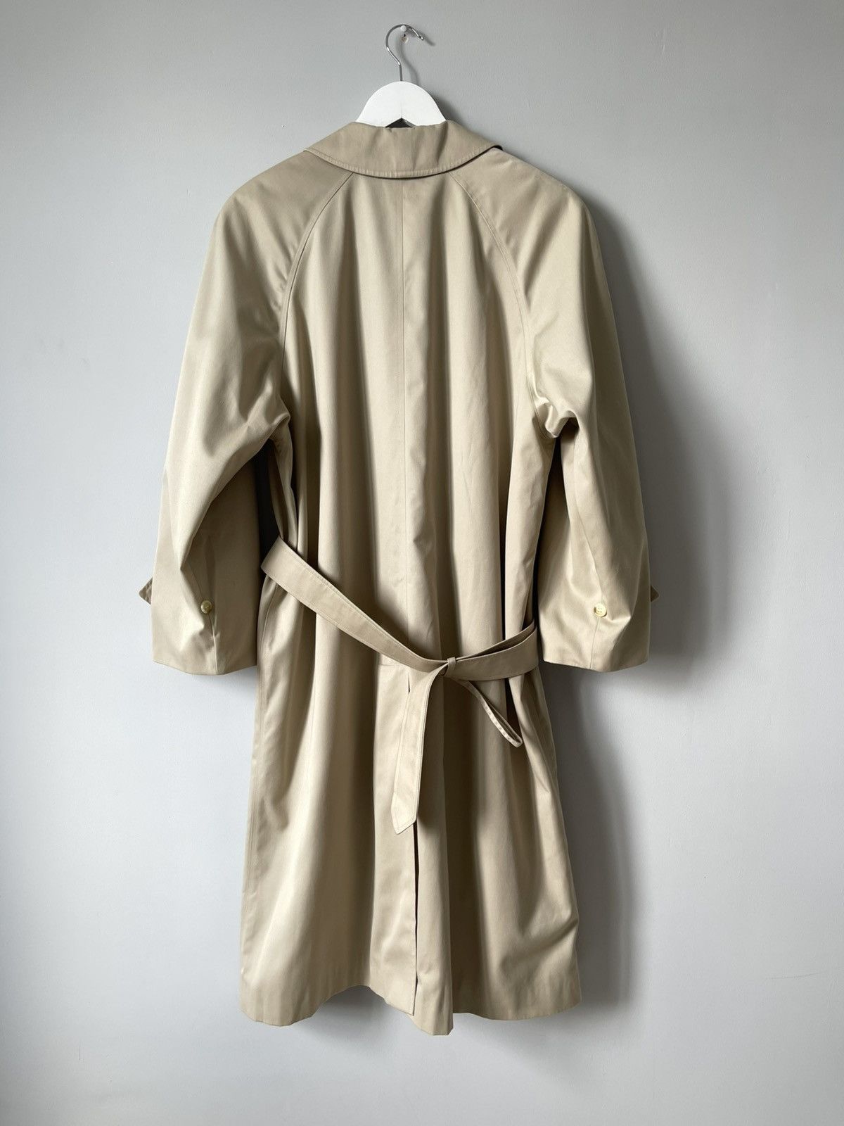 Burberry Vintage 90's Burberry Nova Check Belted Beige Trench Coat Size L / US 10 / IT 46 - 9 Thumbnail