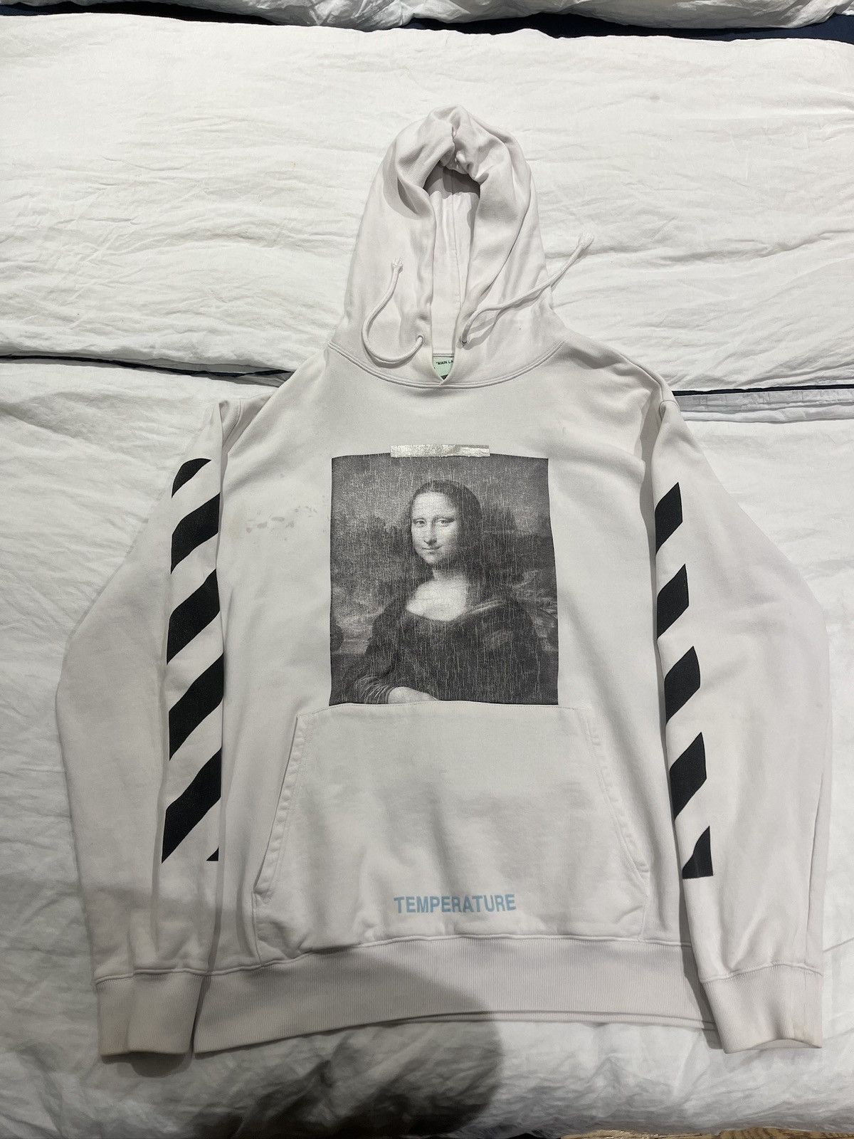 OFF-WHITE DIAG MONALISA CREWNECK モナリザ M Off-White C/O Virgil Abloh Men's White Diag Monalisa