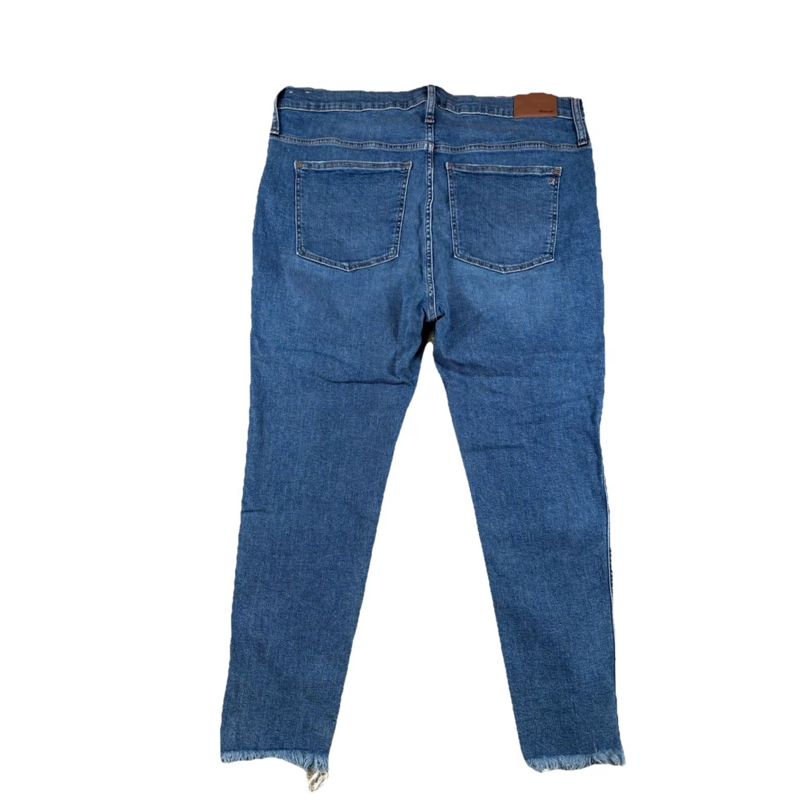 Madewell Madewell 10" High Rise Skinny Stretch Jeans Womens Size 34P Blue Button Close Jeans Skinny Women Size 24" / US 00 / IT 34 - 7 Thumbnail