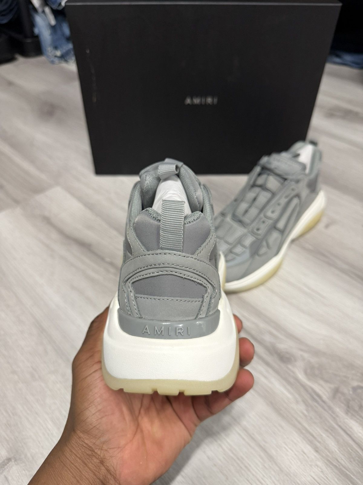 Amiri Amiri Bone Runner Grey Sneakers Size US 9 / EU 42 - 5 Thumbnail