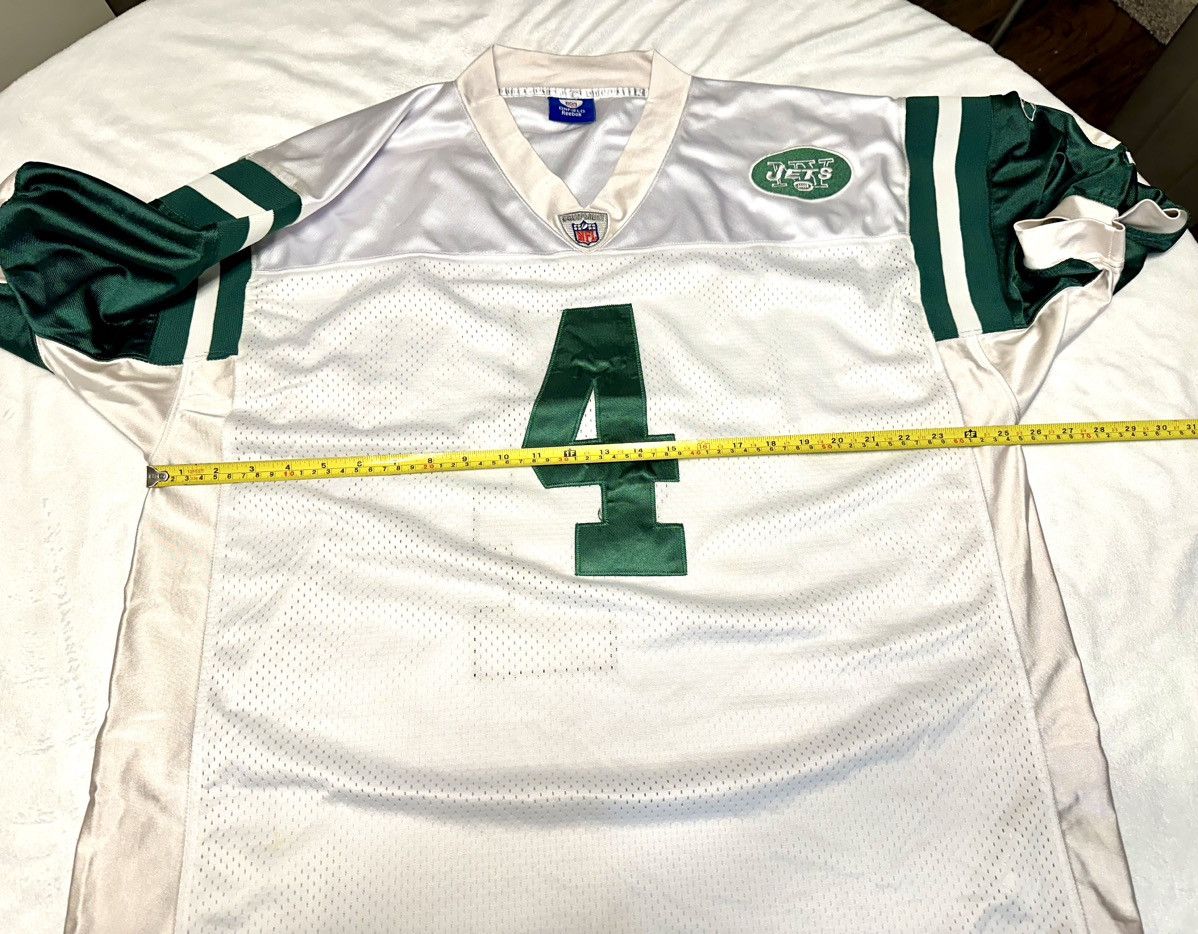 Reebok Brett Favre #4 New York Jets NFL Jersey Mens 54 Reebok Sewn Size US XL / EU 56 / 4 - 7 Thumbnail