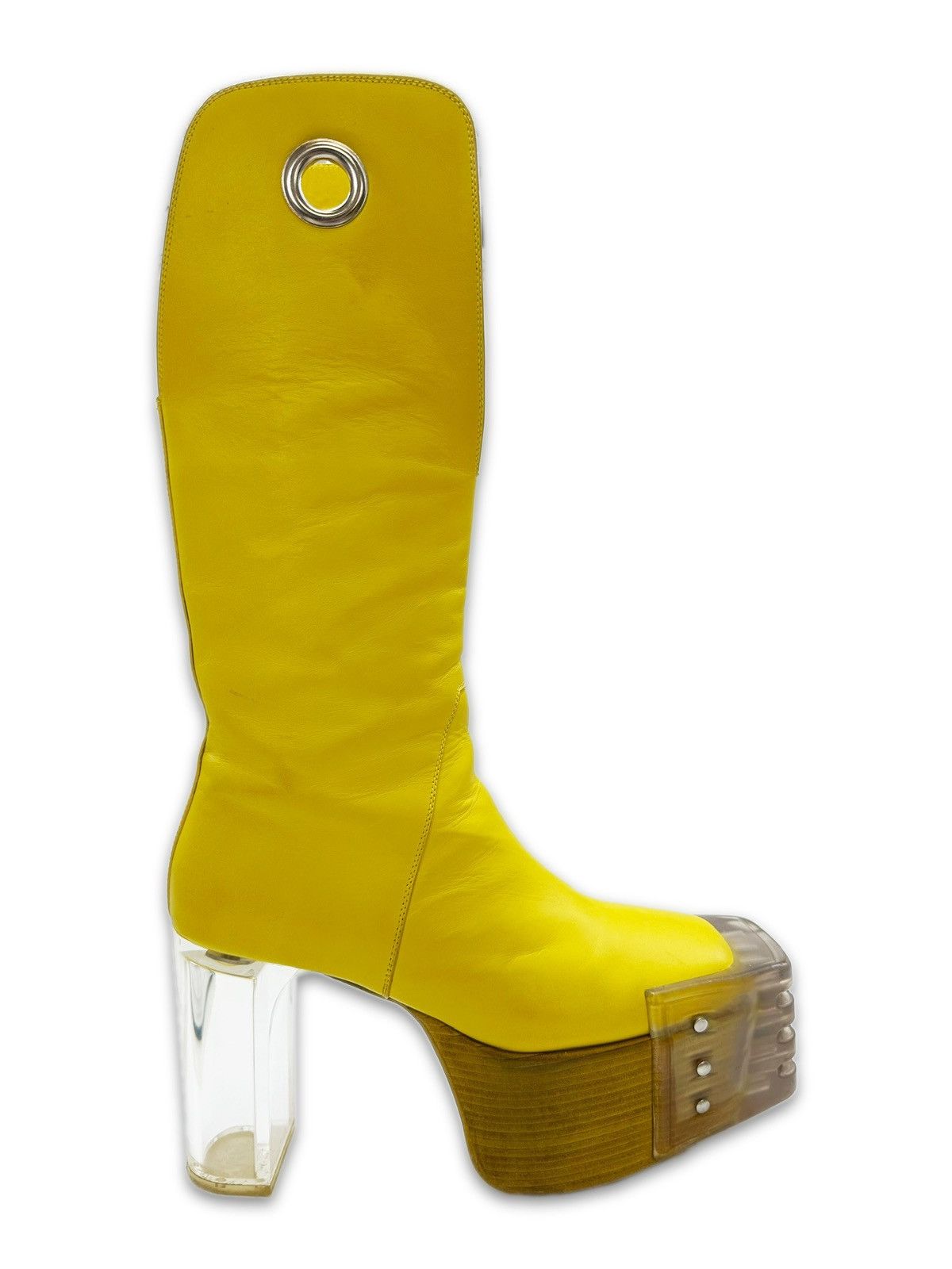 Rick Owens SS20 Rick Owens UNRELEASED SAMPLE Banana Cowboy Kiss Heels Size US 8 / EU 41 - 3 Thumbnail