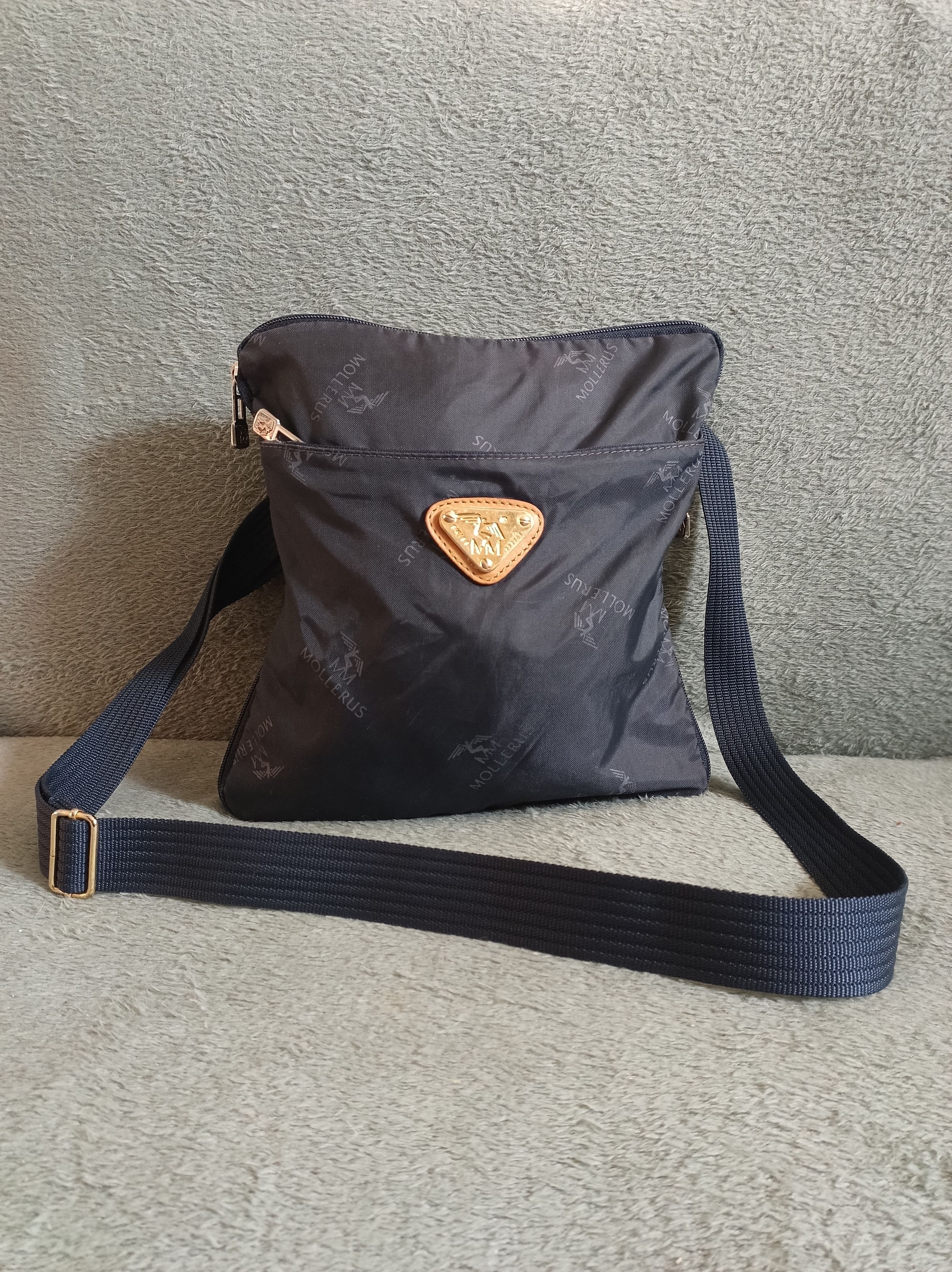 Maison Mollerus Maison Mollerus Monogram Canvas Messenger Crossbody Bag Size ONE SIZE - 1 Thumbnail