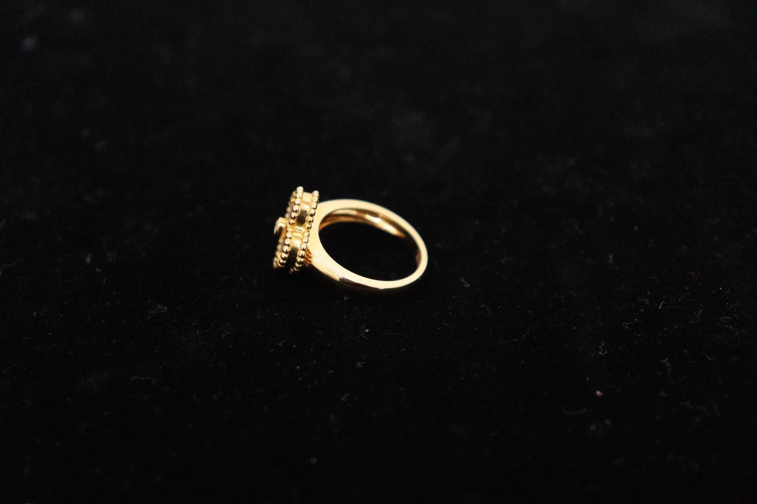 Van Cleef & Arpels VC&A 18K Rose Gold JB Open Ring Size 51 Size ONE SIZE - 3 Thumbnail