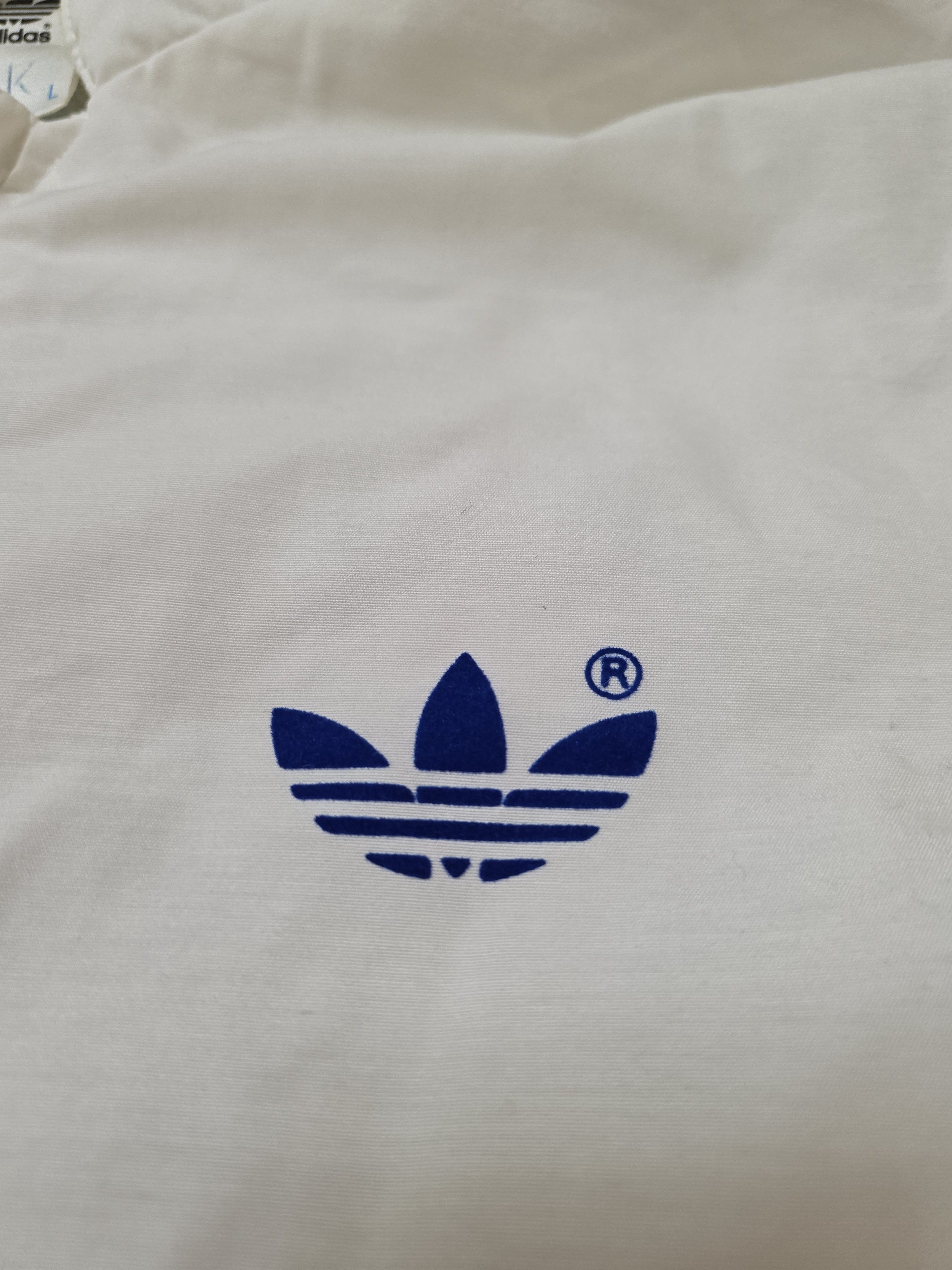 Adidas ADIDAS VINTAGE JACKET WHITE Y2K 90s SOCCER TRAINING JACKET Size US L / EU 52-54 / 3 - 3 Thumbnail