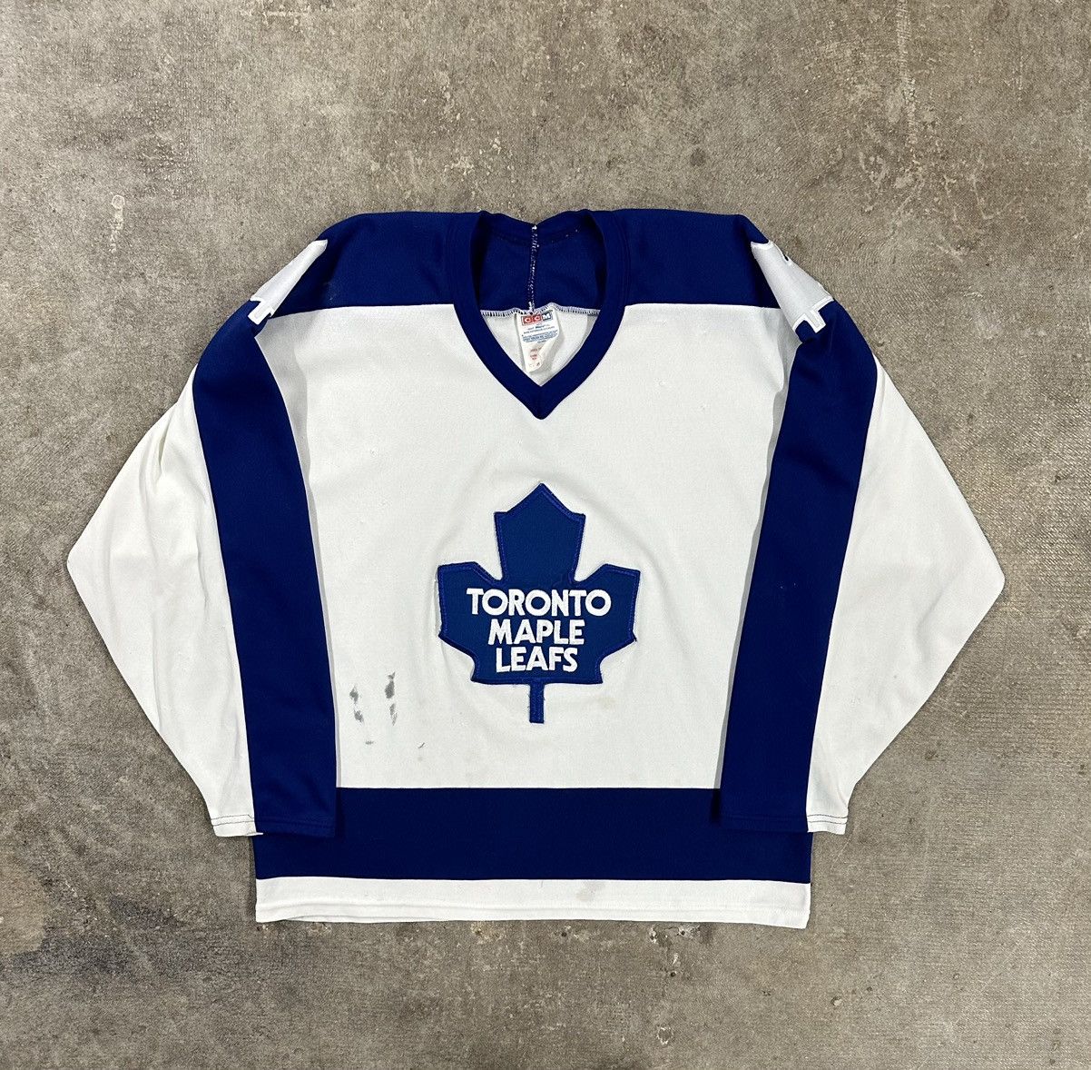 Ccm Vintage 90s CCM Toronto Maple Leafs Hockey Jersey Size US L / EU 52-54 / 3 - 1 Thumbnail