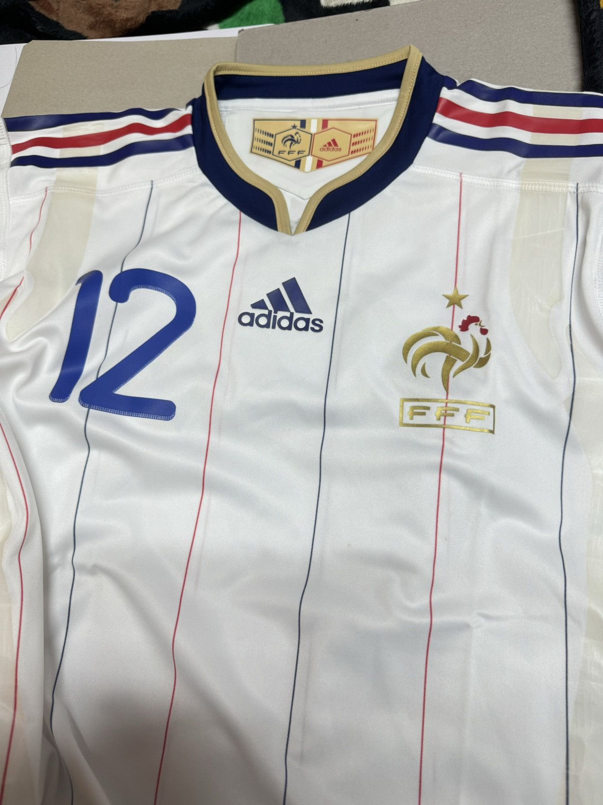 Adidas France 2010 World Cup player issue shirt #12 Henry (Bnwt) Size US L / EU 52-54 / 3 - 3 Thumbnail