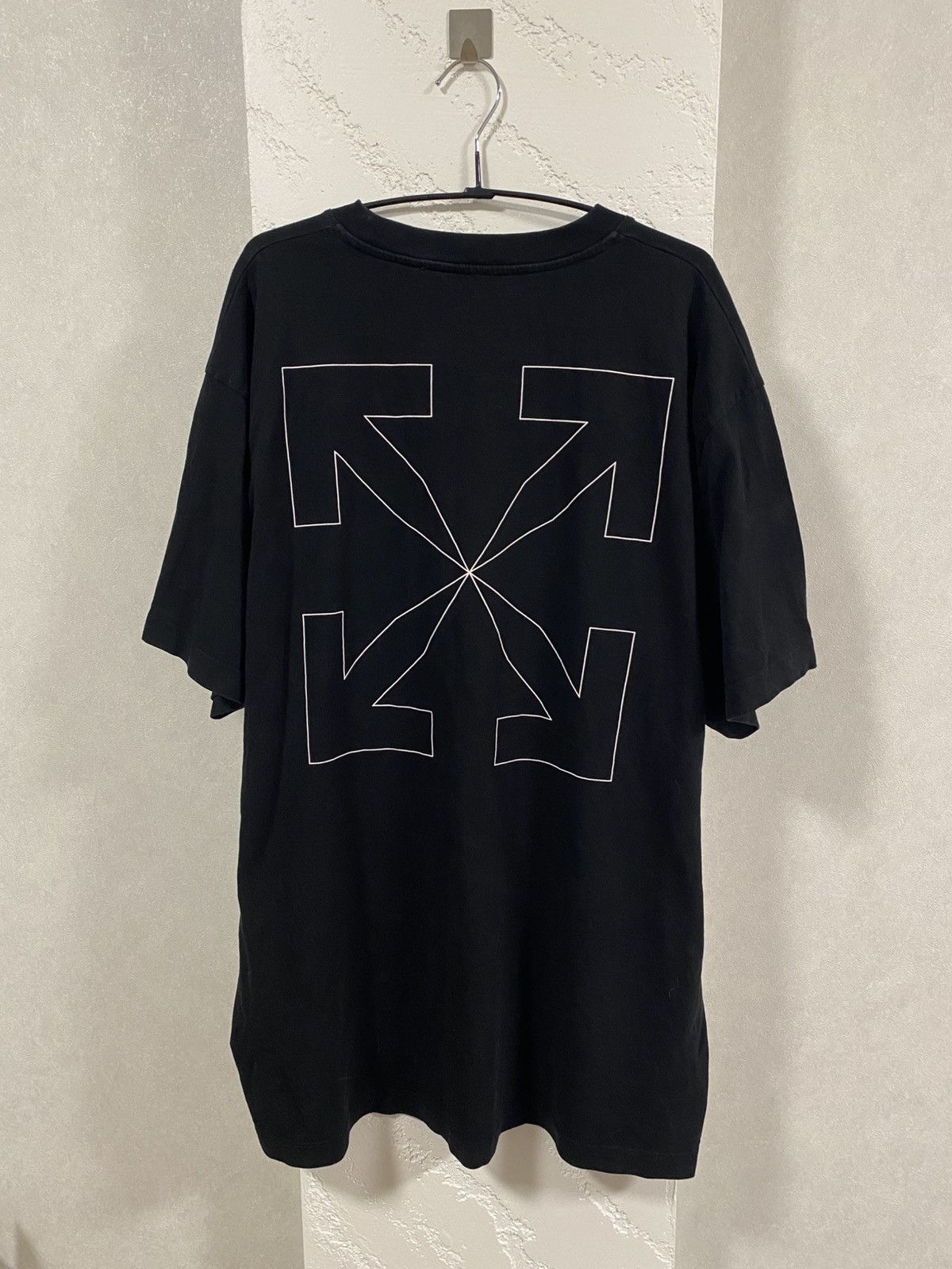 Off-White 🍀Free Shipping☘️ Off White Black T Shirt Super Oversized Size US L / EU 52-54 / 3 - 11 Thumbnail