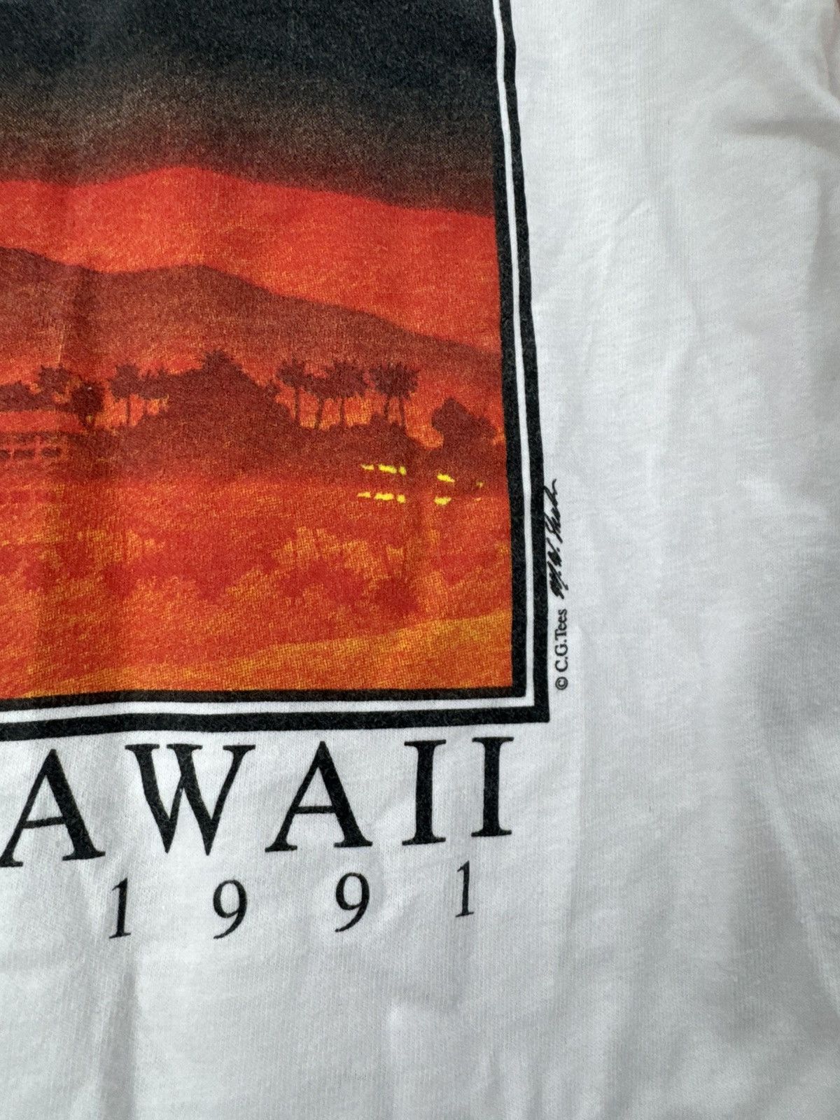 Vintage Vintage 1991 Single Stitch Hawaii Solar Eclipse Tee Size US L / EU 52-54 / 3 - 4 Thumbnail