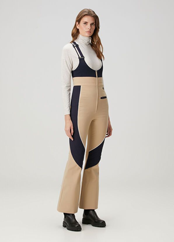 Fendi o1s1wg110226 Ski Jumpsuit in Beige/Midnight Blue Size 28" / US 6 / IT 42 - 5 Thumbnail