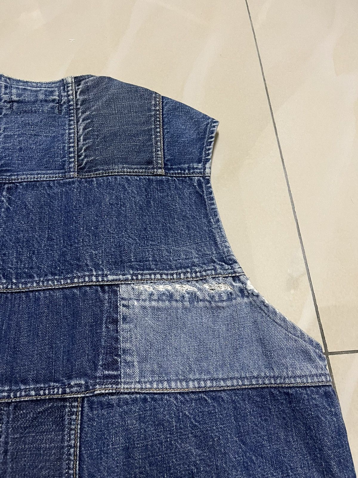 Other Custom Distressed denim snap button vest Size US L / EU 52-54 / 3 - 10 Thumbnail