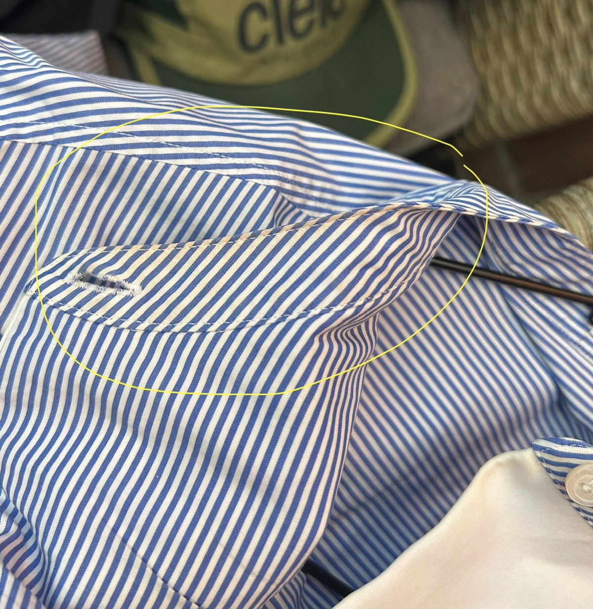 Loewe Loewe Asymmetrical Two Tone Striped Tuxedo Button-Up Shirt Size XS / US 0-2 / IT 36-38 - 15 Thumbnail