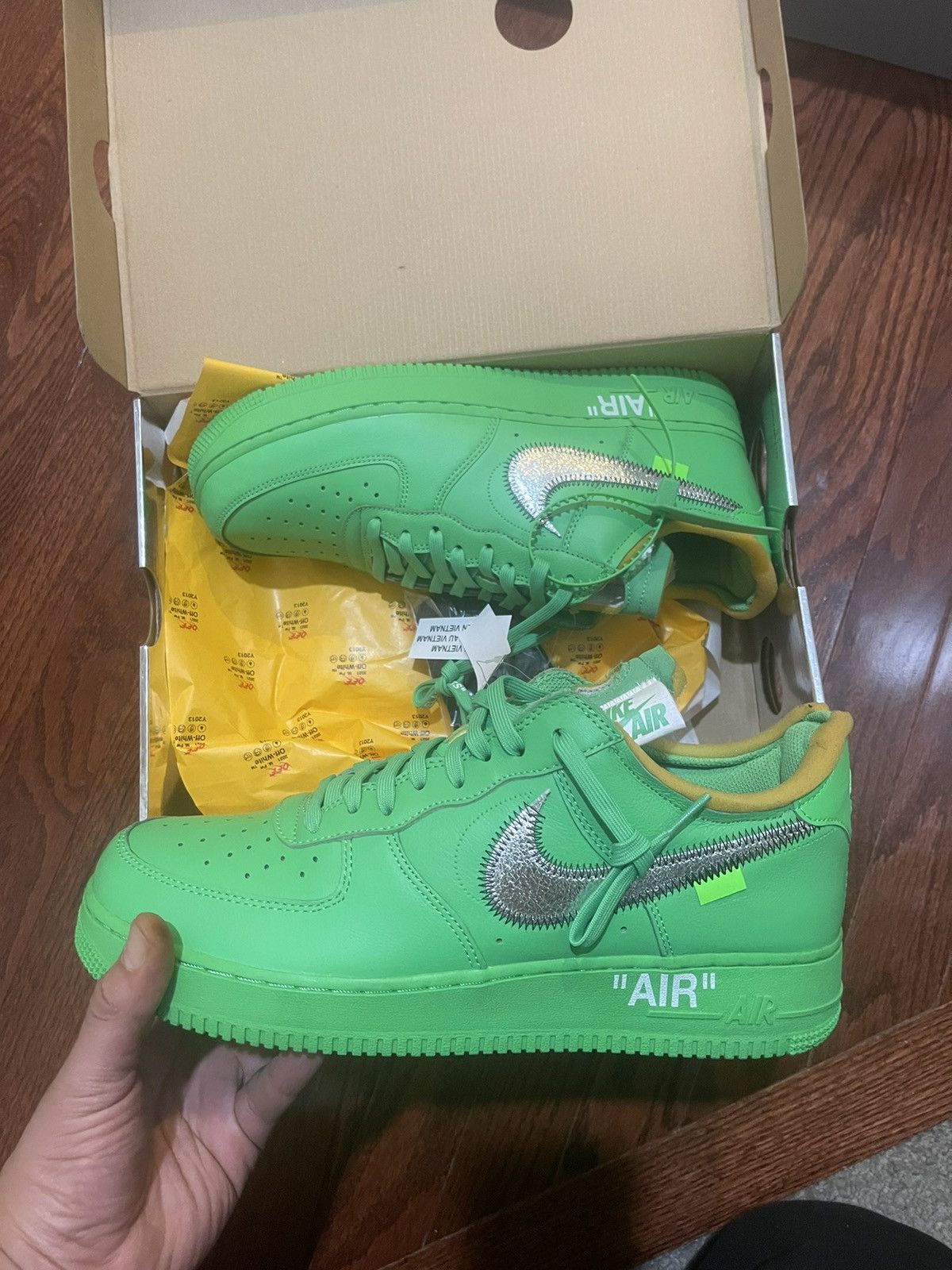 Off-White Nike X OffWhite Air Force One Brooklyn Size US 11 / EU 44 - 2 Thumbnail