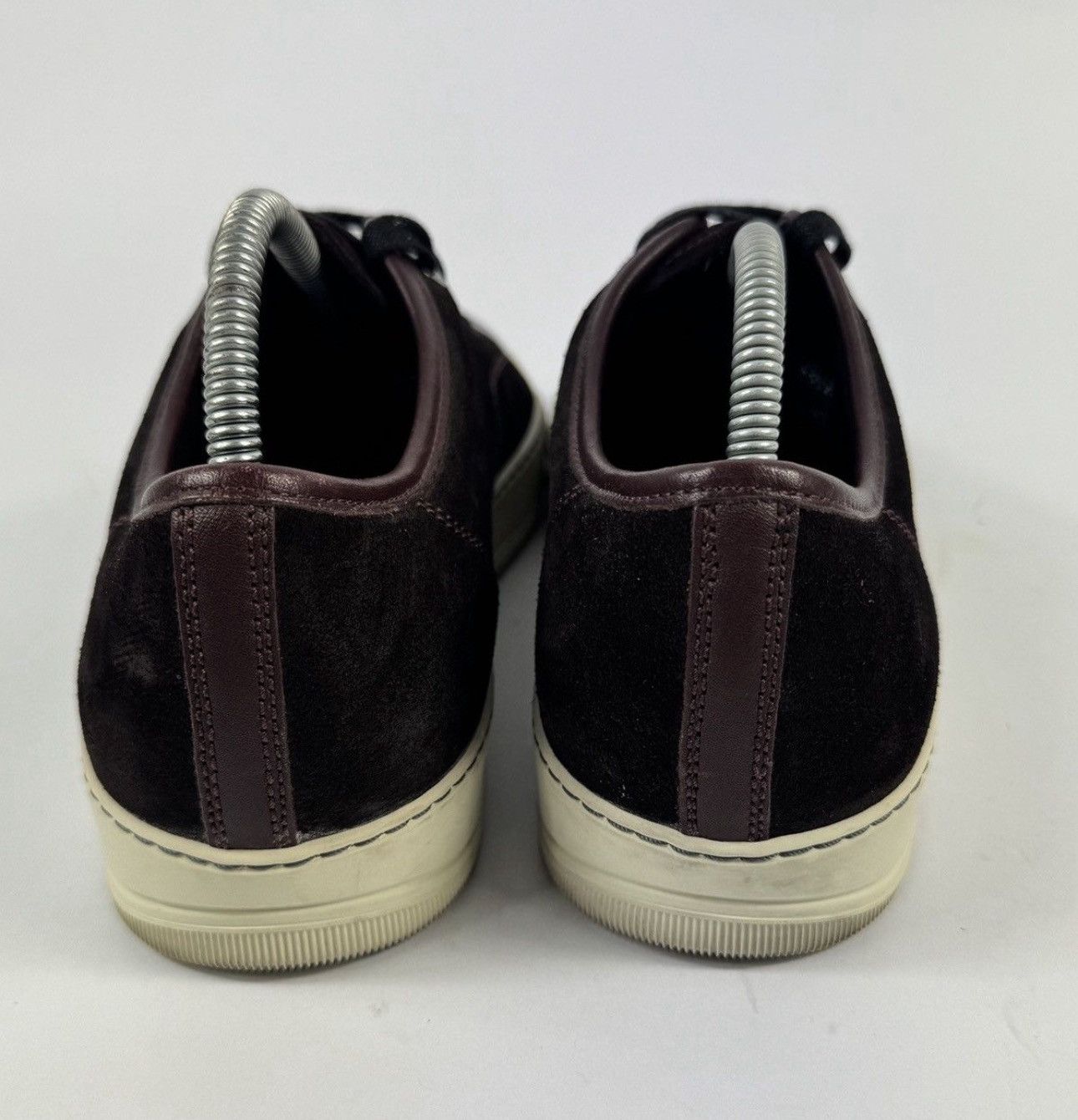 Lanvin BURGUBDY VELVET AND PATENT TOE SNEAKERS Size US 8 / EU 41 - 3 Thumbnail