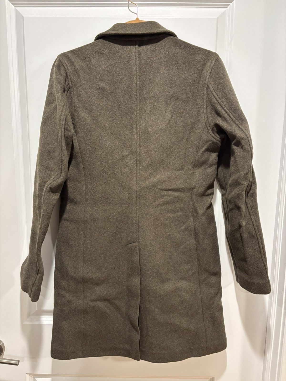 Billy Reid $898 NWT Billy Reid Coat XS Olive Green Boiled Wool Jordan Size US XS / EU 42 / 0 - 3 Thumbnail