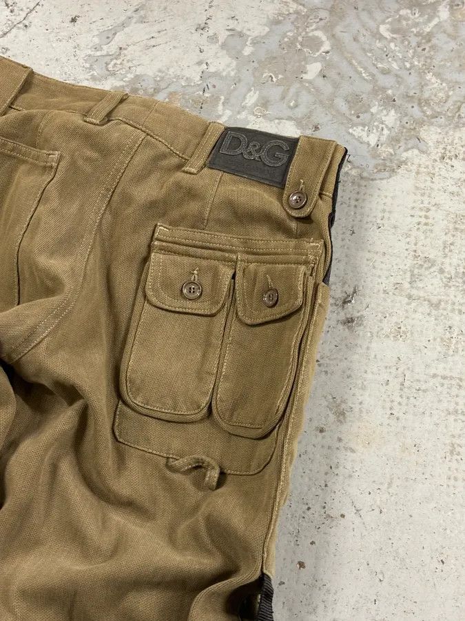 Dolce & Gabbana AW2003 Dolce & Gabbana Khaki Cargo Bondage Pants Size US 30 / EU 46 - 8 Thumbnail