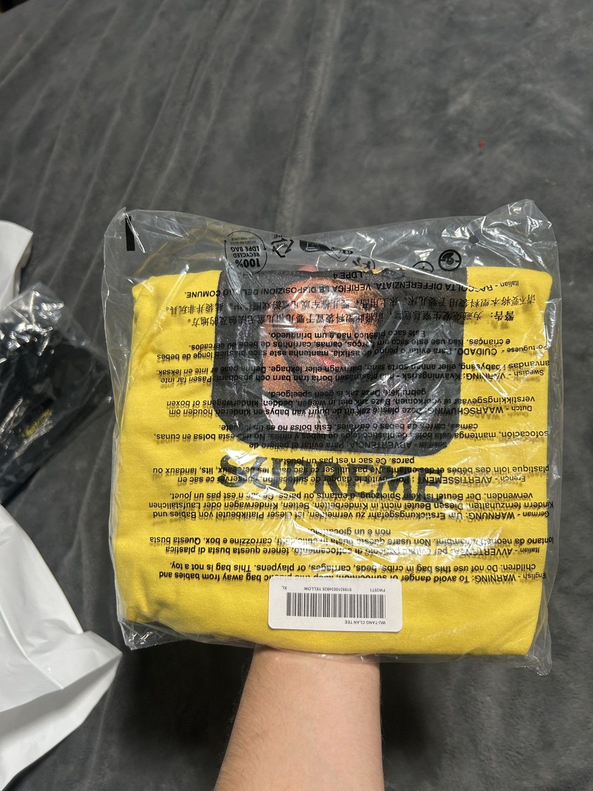 Supreme Supreme wu tang clan rza tee shirt yellow | Grailed