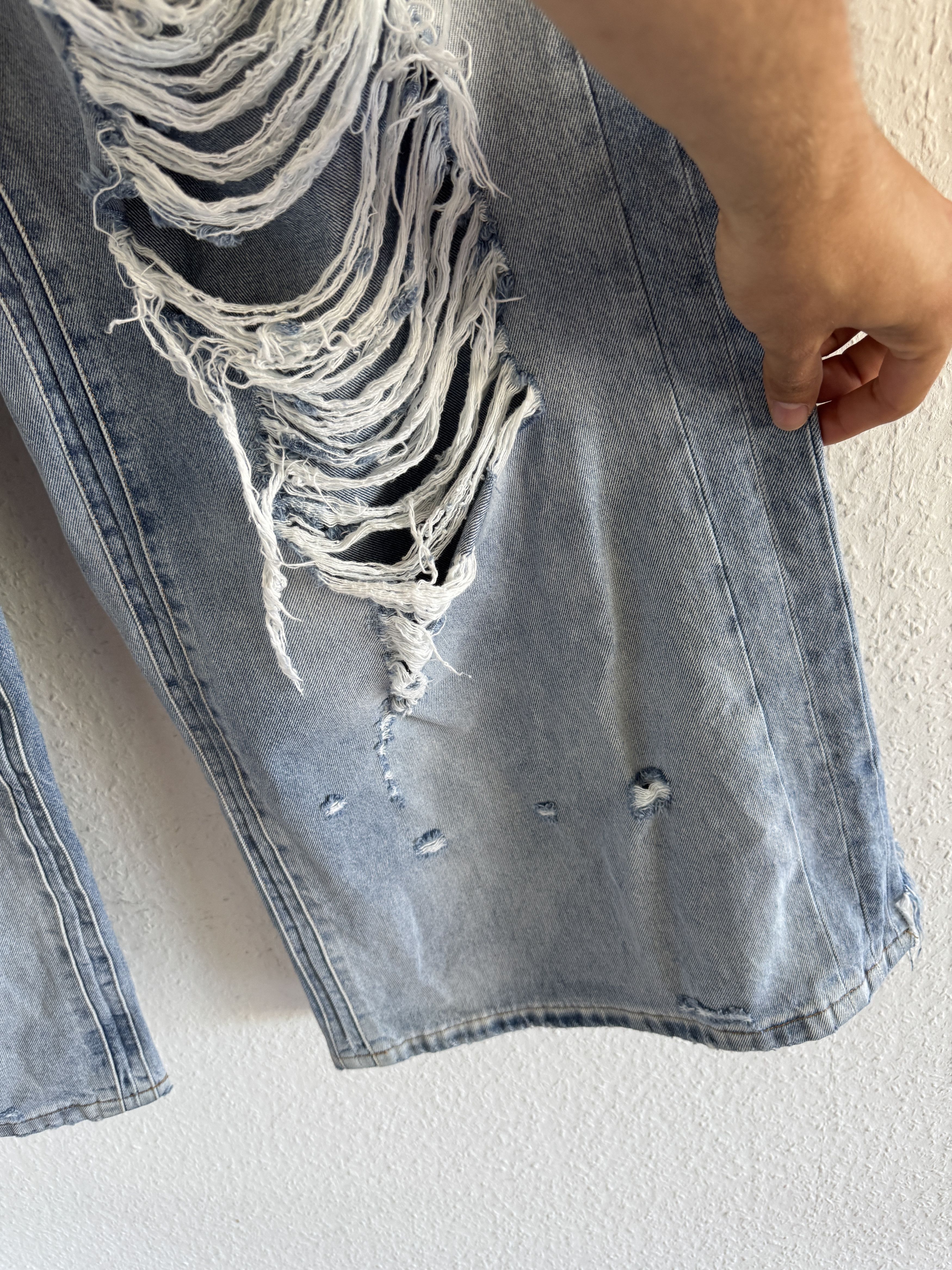 Vetements Destroyed wash denim pants Size US 32 / EU 48 - 3 Thumbnail