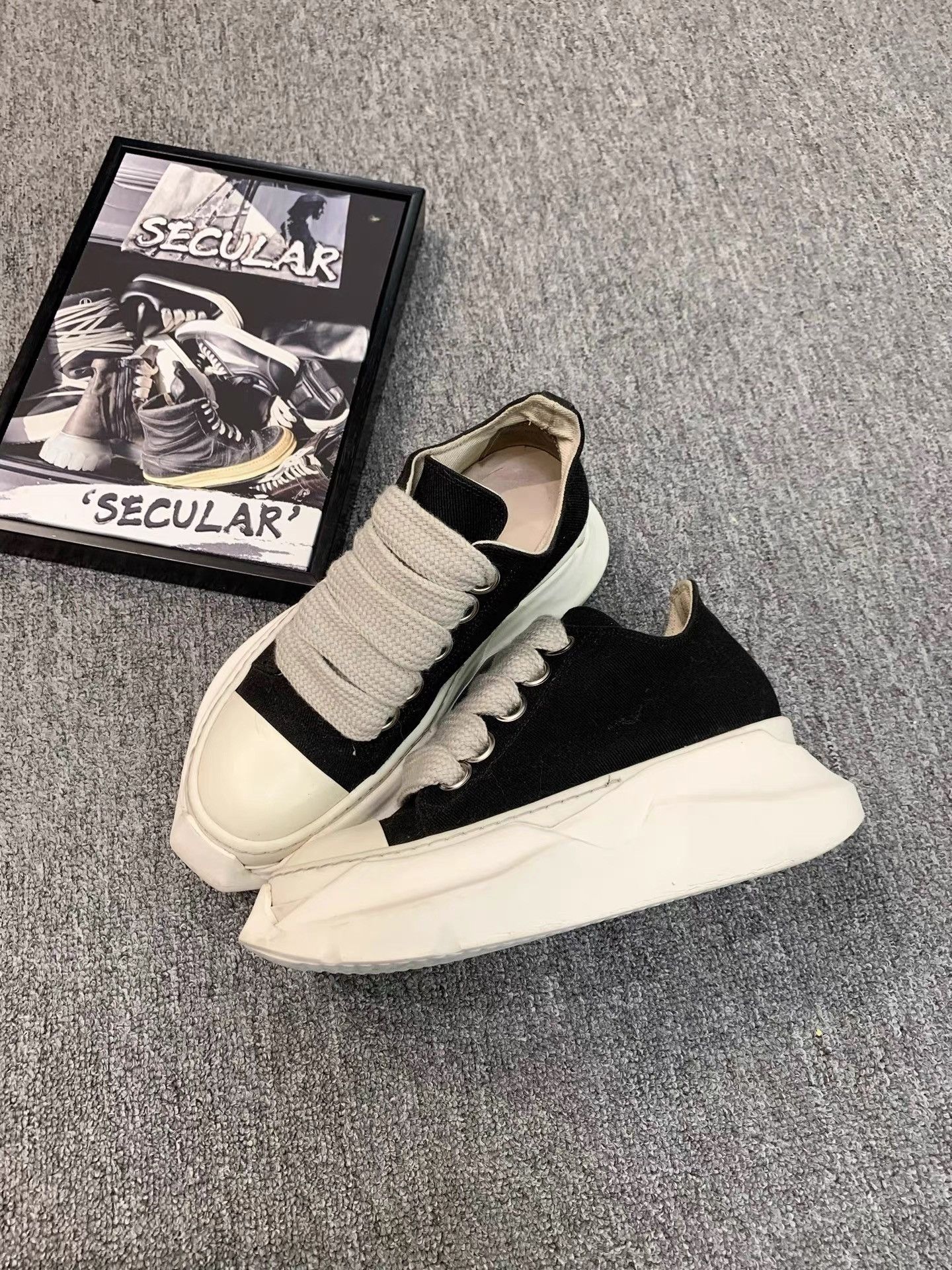 Rick Owens Rick Owens 22SS Thick-Lace Platform Low Sneakers K34 Size US 7 / IT 37 - 4 Thumbnail