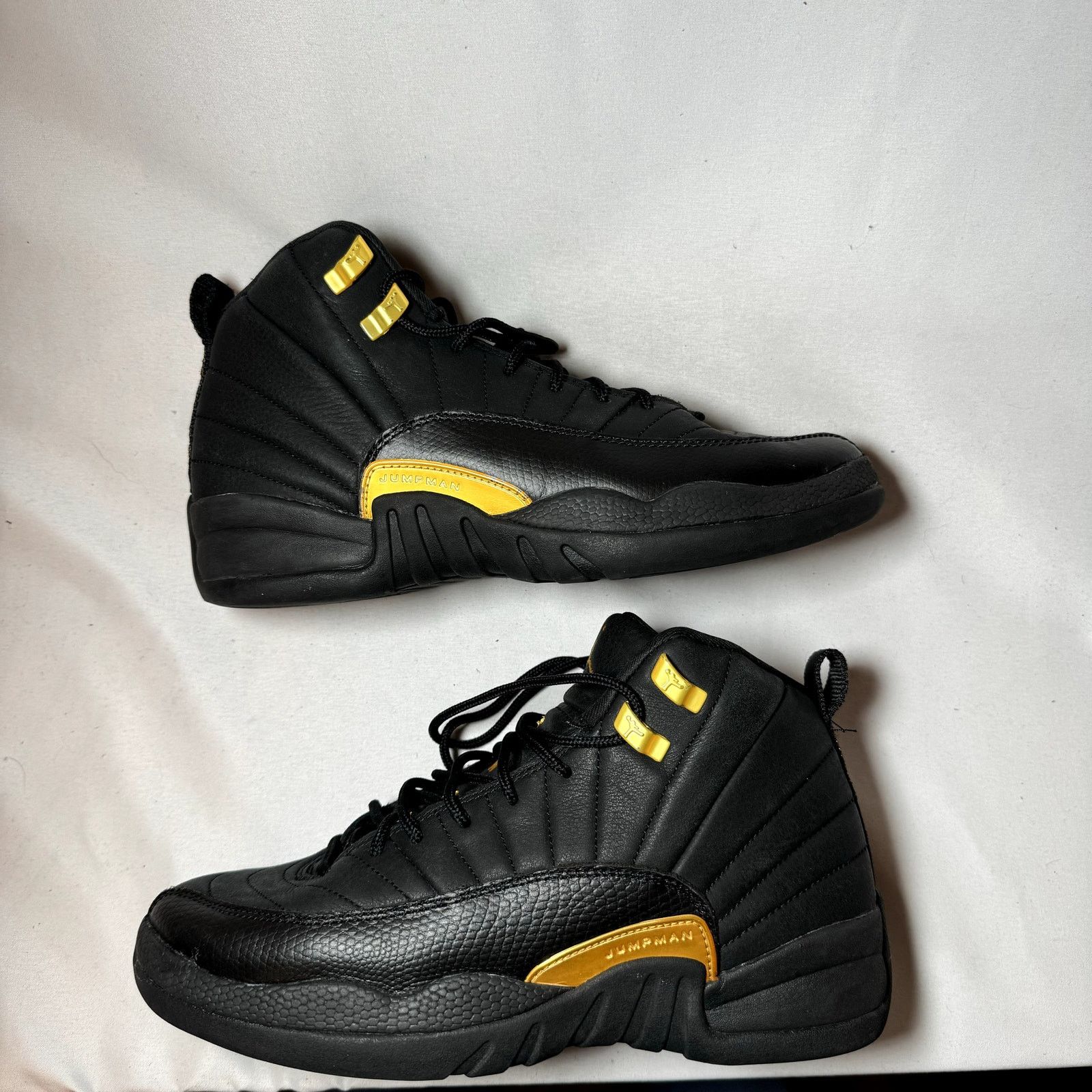 Jordan Brand × Nike Size 7 - Nike Air Jordan 12 Retro GS Black Taxi Men's Shoes Size US 7 / EU 40 - 2 Thumbnail