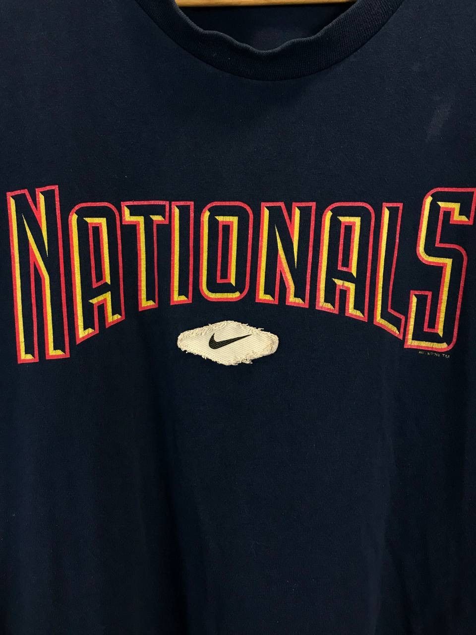 Nike Nike Nationals Washington swoosh center logo tee Size US L / EU 52-54 / 3 - 3 Thumbnail