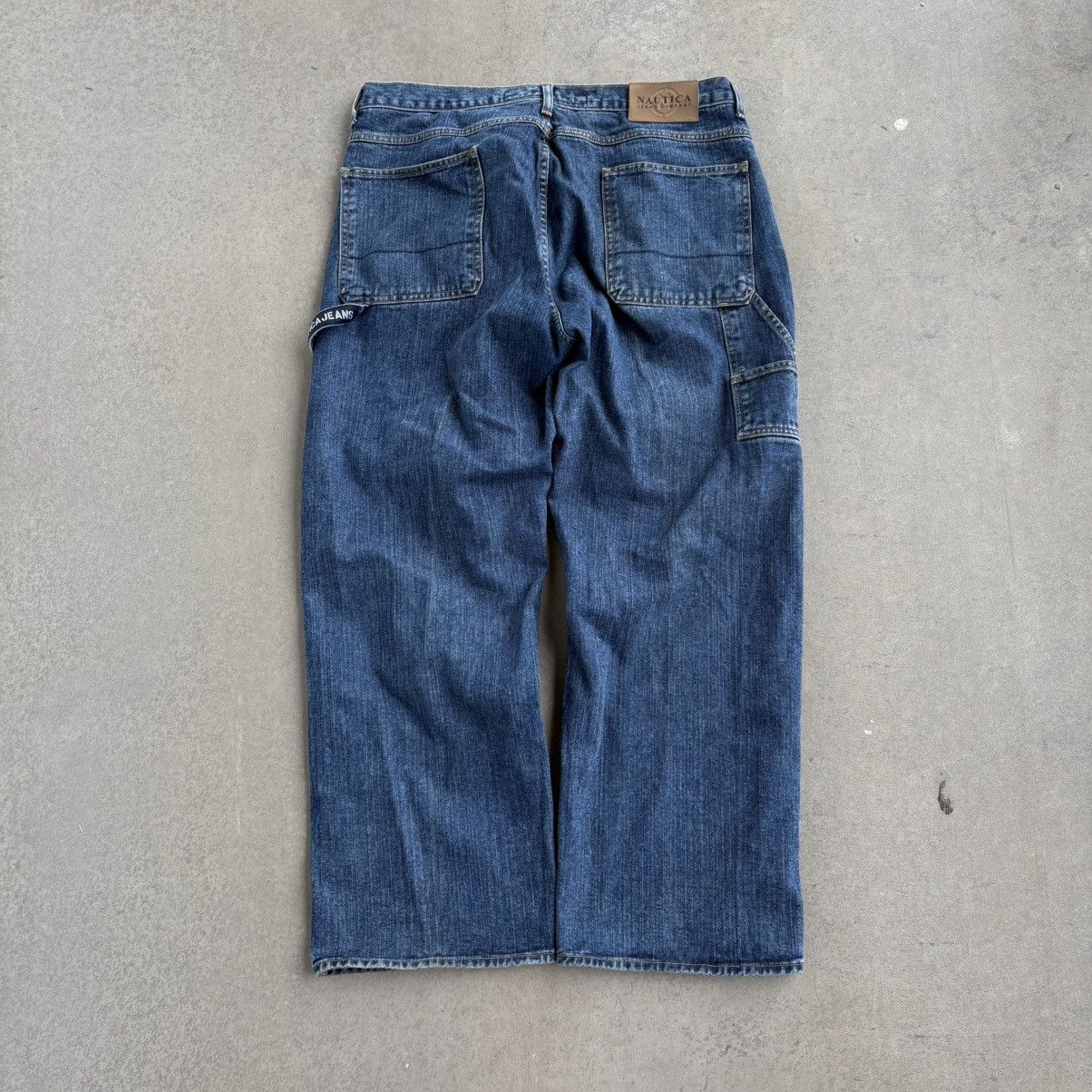 Nautica × Vintage Vintage Y2K Nautica Baggy Carpenter Pants 38x32 Wide Leg Size US 38 / EU 54 - 1 Thumbnail